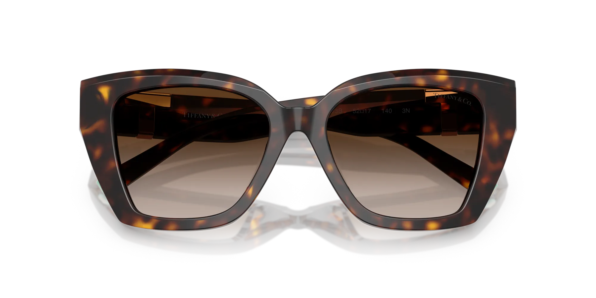 Tiffany TF4239U 80153B Occhiali da sole Acetato Tartaruga Marrone Squadrata Normale Sfumato - immagine 2