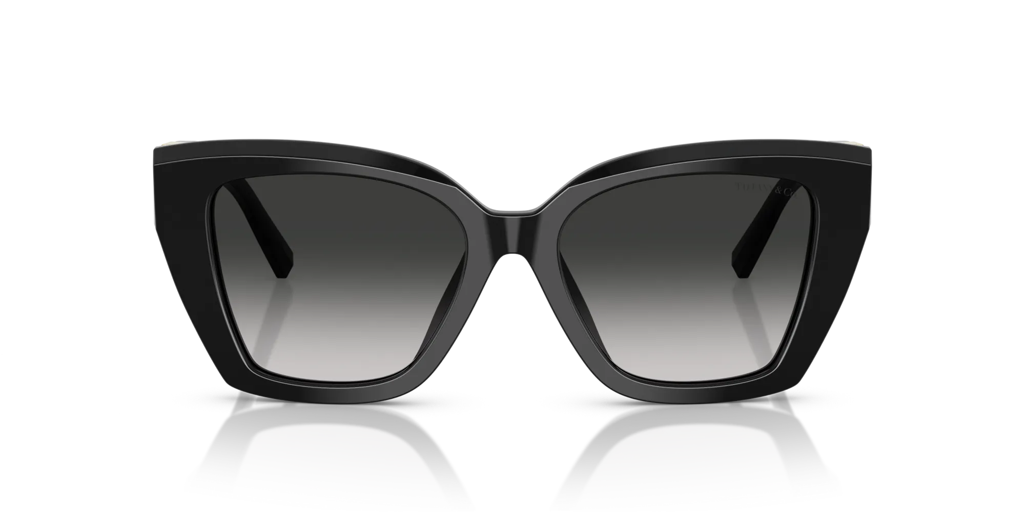 Tiffany TF4239U 80013C Occhiali da sole Acetato Nero Grigio Squadrata Normale Sfumato - immagine 3