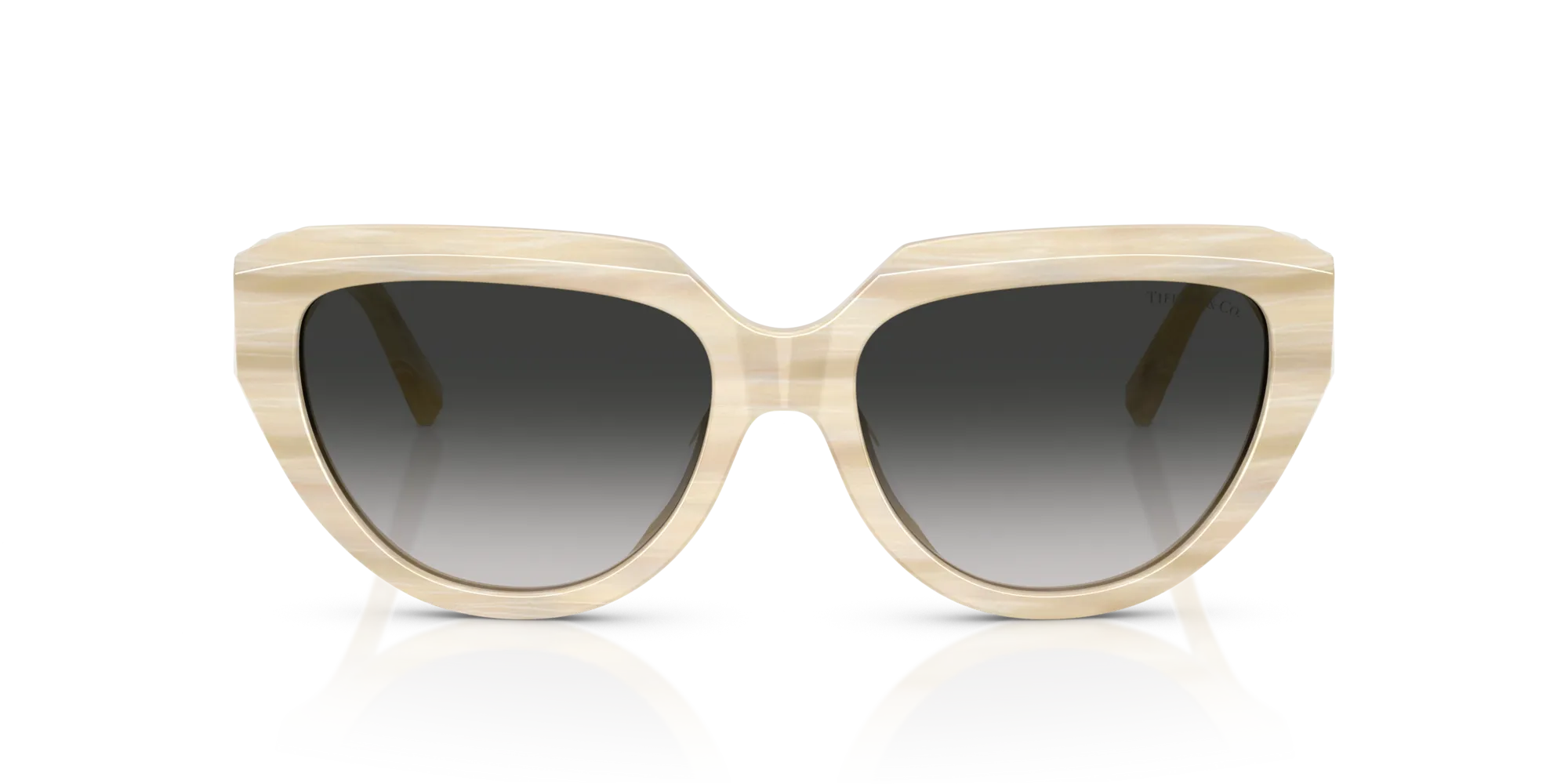 Tiffany TF4238U 84313C Occhiali da sole Acetato Beige Grigio Pillow Normale Sfumato - immagine 3