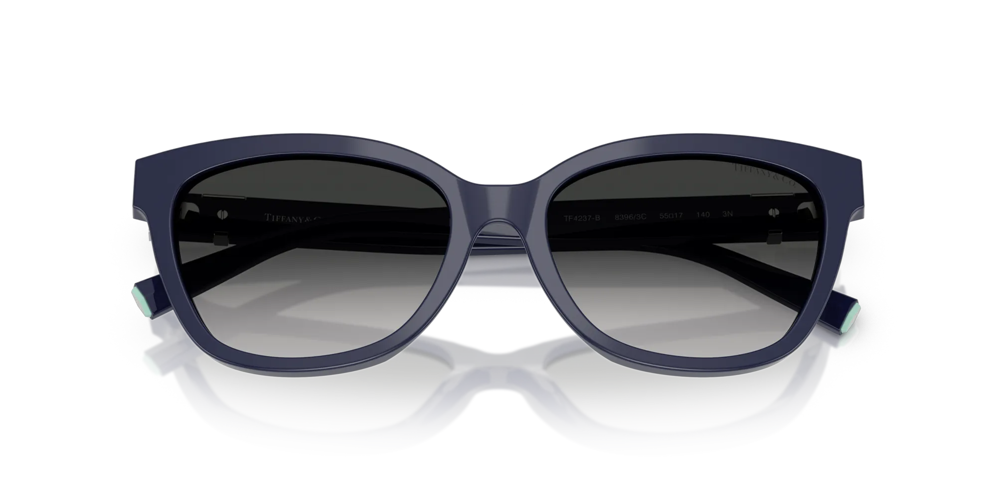 Tiffany TF4237B 83963C Occhiali da sole Acetato Blu Grigio Cat Eye Normale Sfumato - immagine 2