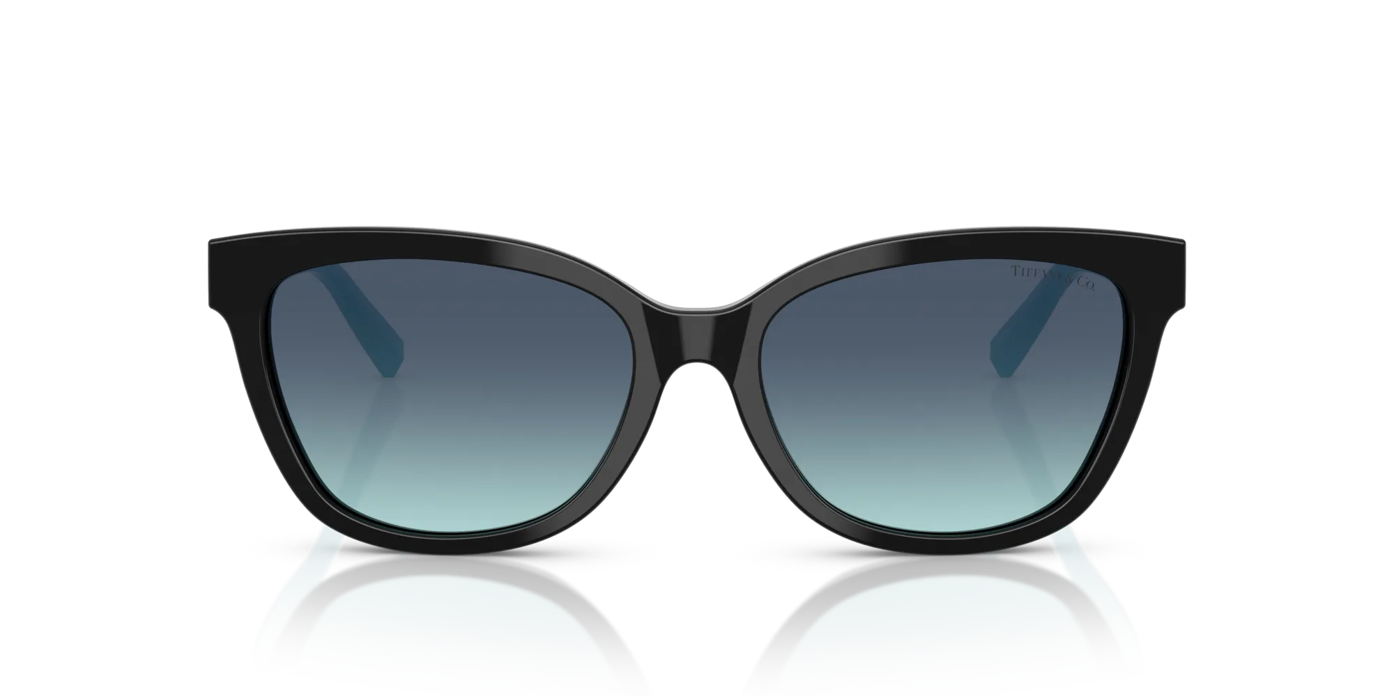 Tiffany TF4237B 80019S Occhiali da sole Acetato Nero Blu Cat Eye Normale Sfumato - immagine 3