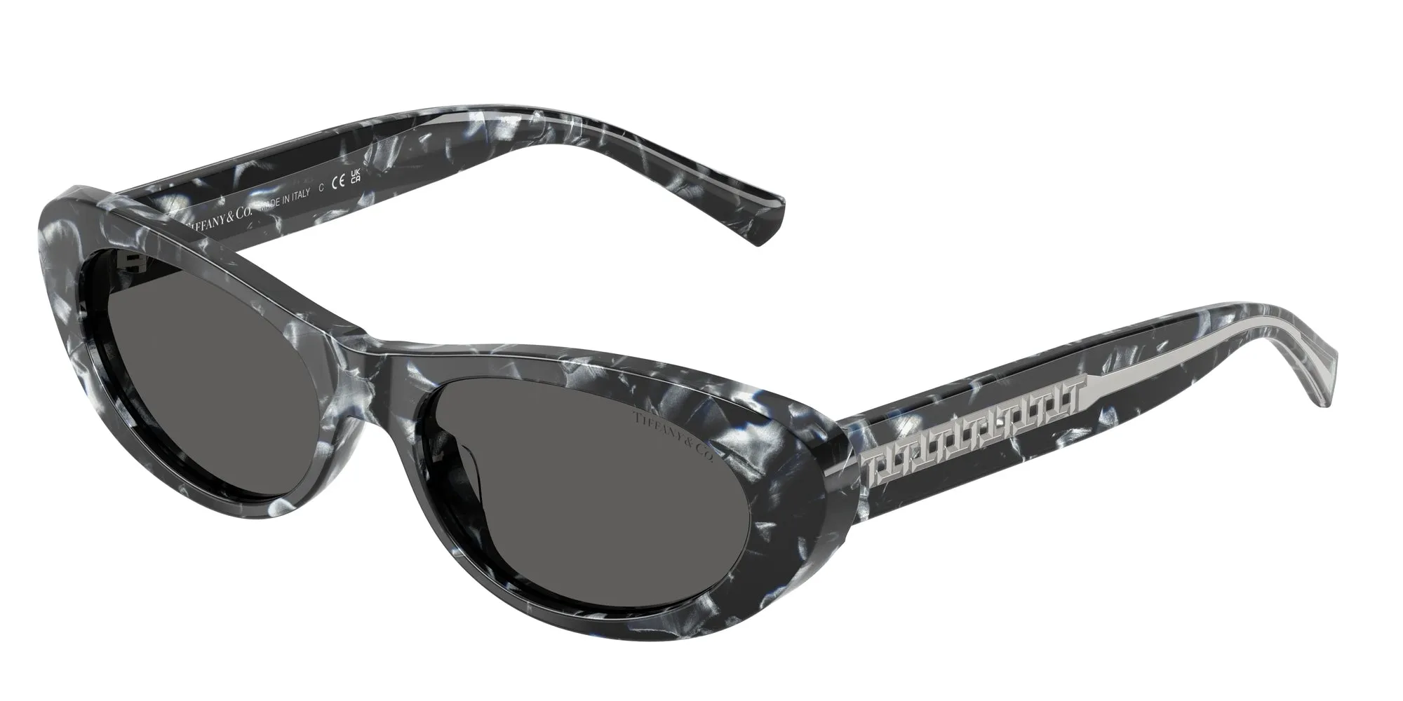 Tiffany TF4236U 8428S4 Occhiali da sole Acetato Tartaruga Grigio Rotonda Normale - immagine 1