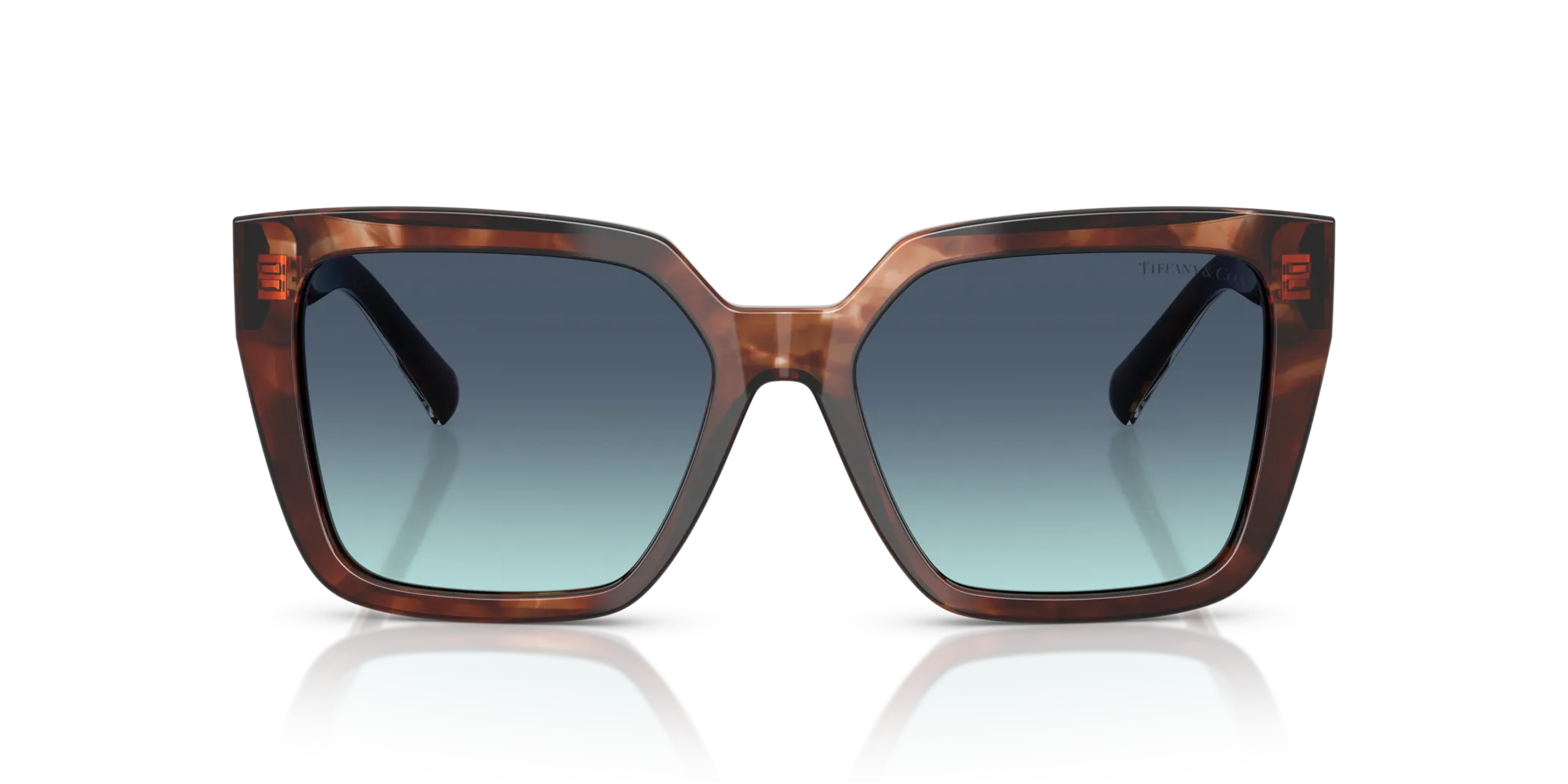 Tiffany TF4235 84219S Occhiali da sole Acetato Marrone Blu Squadrata Normale Sfumato - immagine 3
