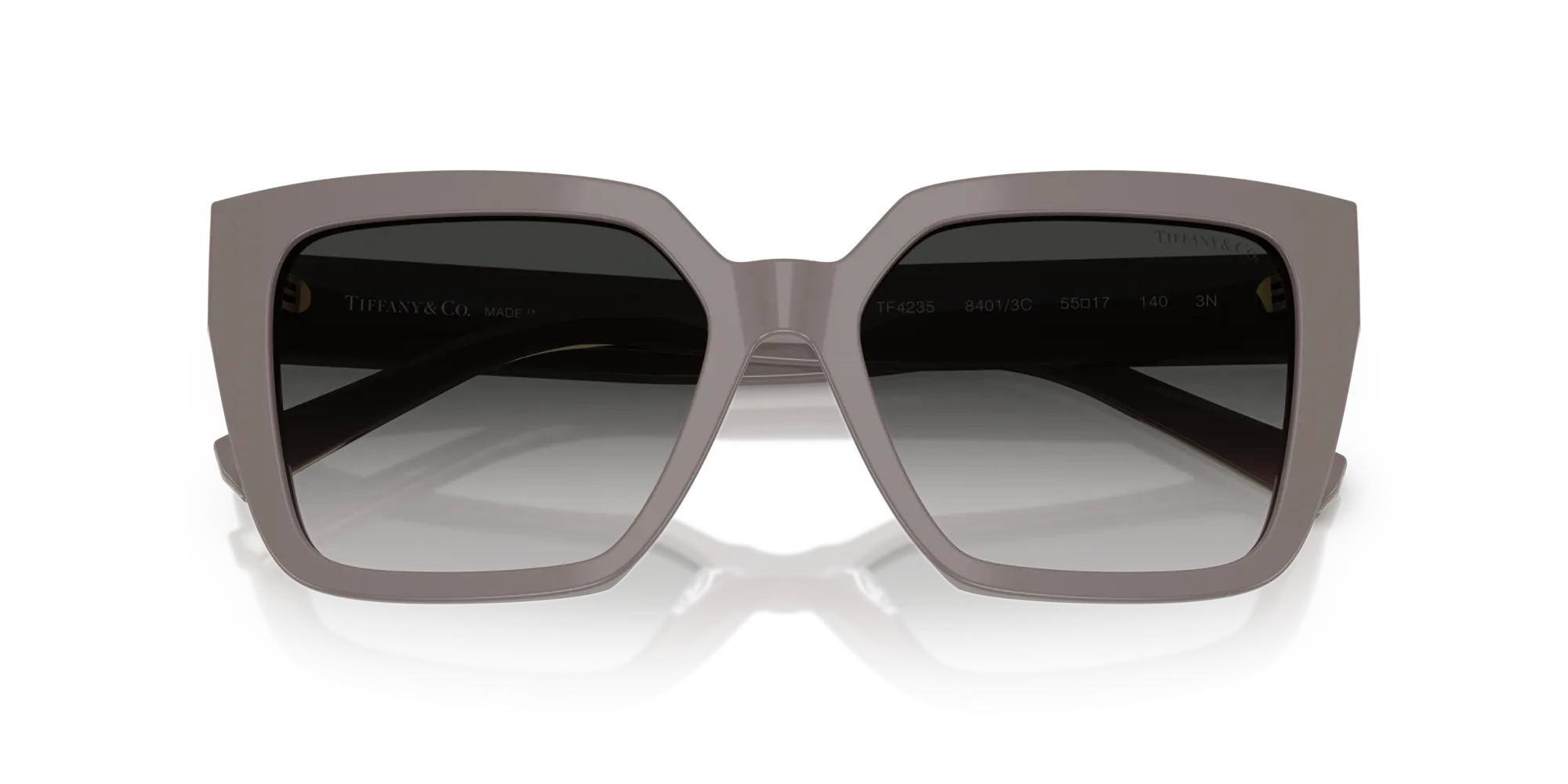 Tiffany TF4235 84013C Occhiali da sole Acetato Marrone Grigio Squadrata Normale Sfumato - immagine 2