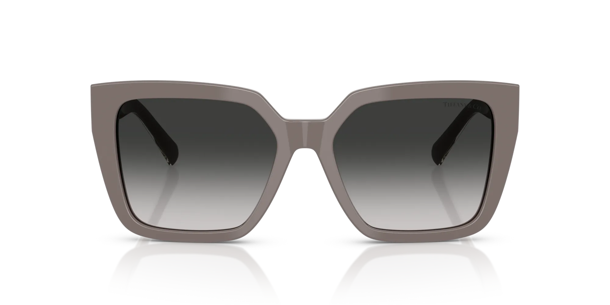 Tiffany TF4235 84013C Occhiali da sole Acetato Marrone Grigio Squadrata Normale Sfumato - immagine 3