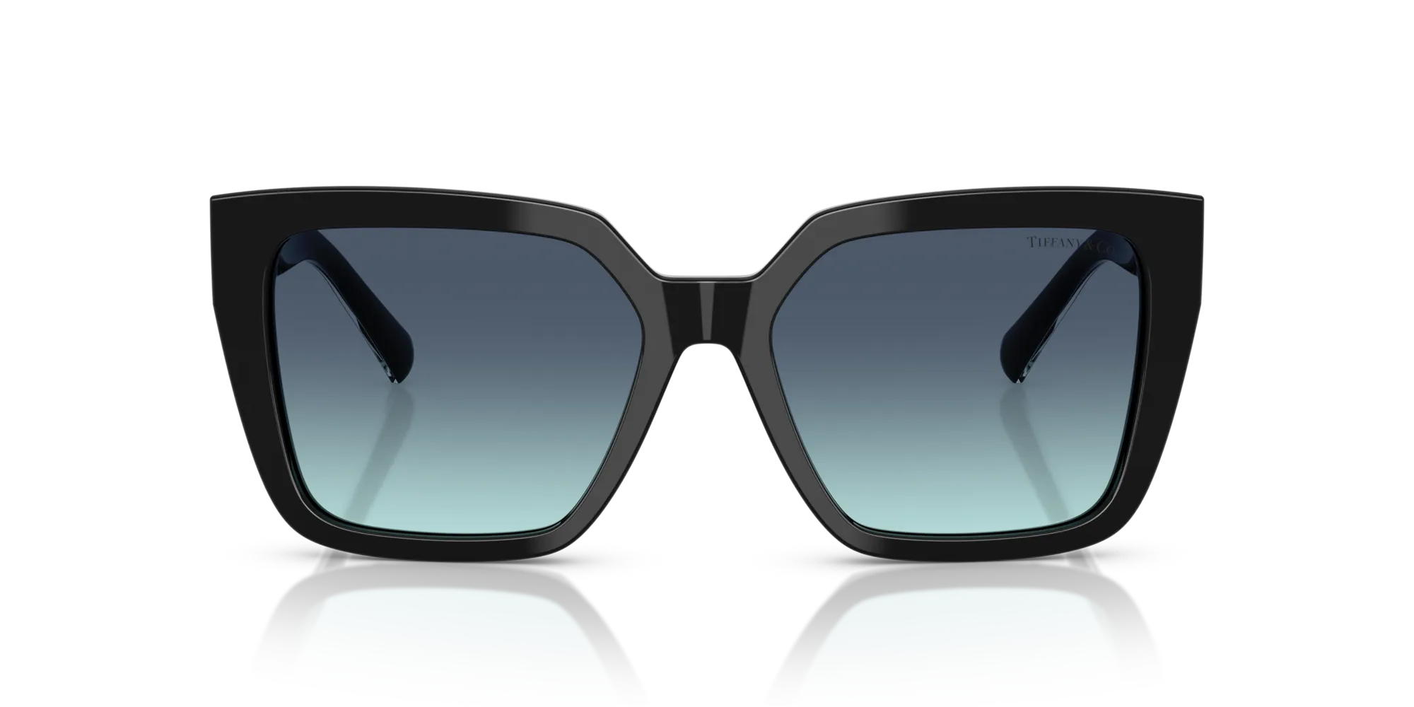 Tiffany TF4235 83429S Occhiali da sole Acetato Nero Blu Squadrata Normale Sfumato - immagine 3