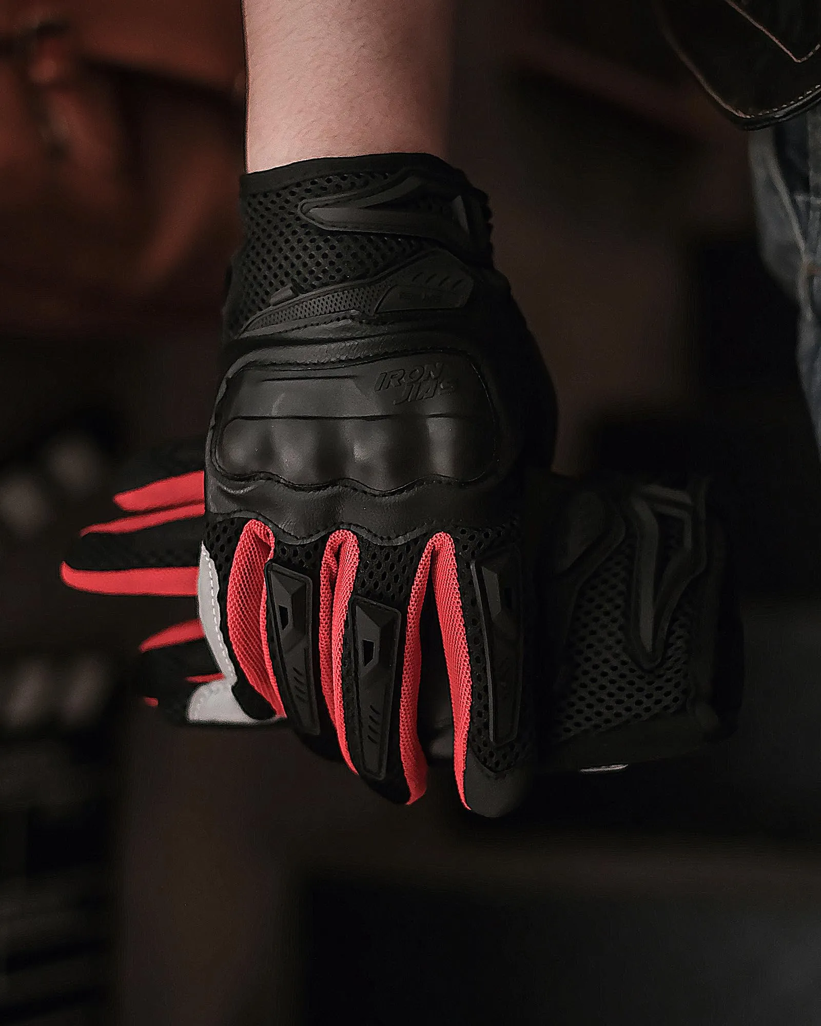 IRON JIA’S Guanti Moto Uomo Estivi Touch screen Leggero Impermeabile Traspirante Confortevole,Protezione a Guscio Duro Attrezzatura da Moto Resistente all'usura Motociclismo e alpinismo Rosso-XL - immagine 5