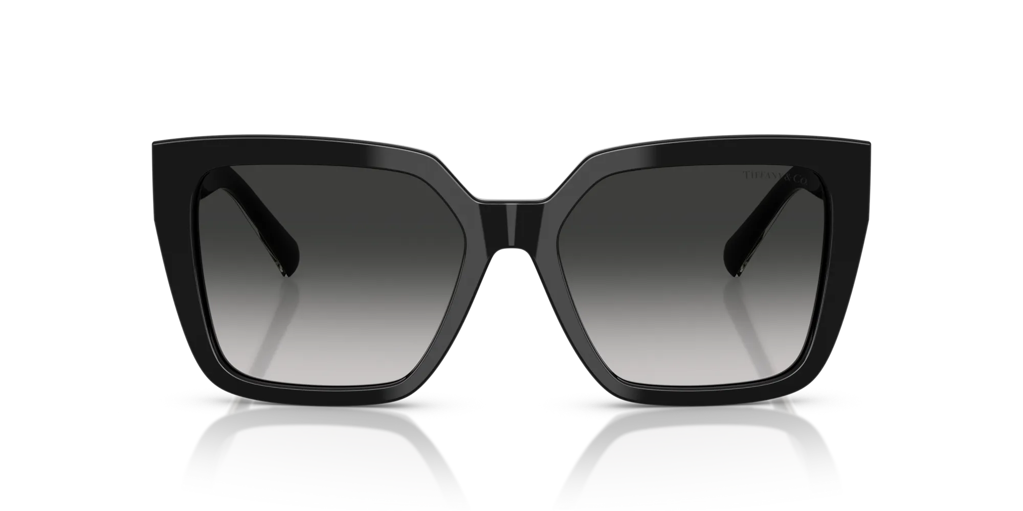 Tiffany TF4235 80013C Occhiali da sole Acetato Nero Grigio Squadrata Normale Sfumato - immagine 3