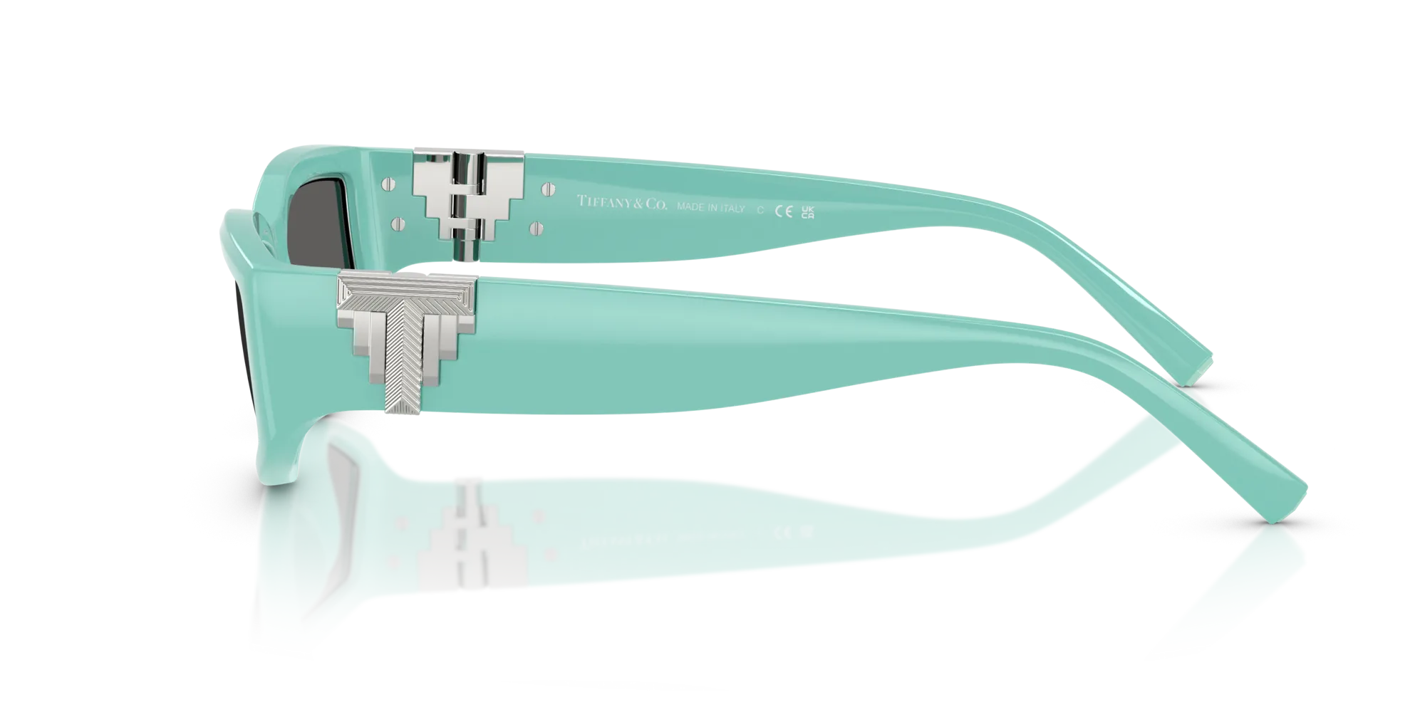 Tiffany TF4234U 8388S4 Occhiali da sole Iniettato Blu Grigio Geometrica Normale - immagine 4