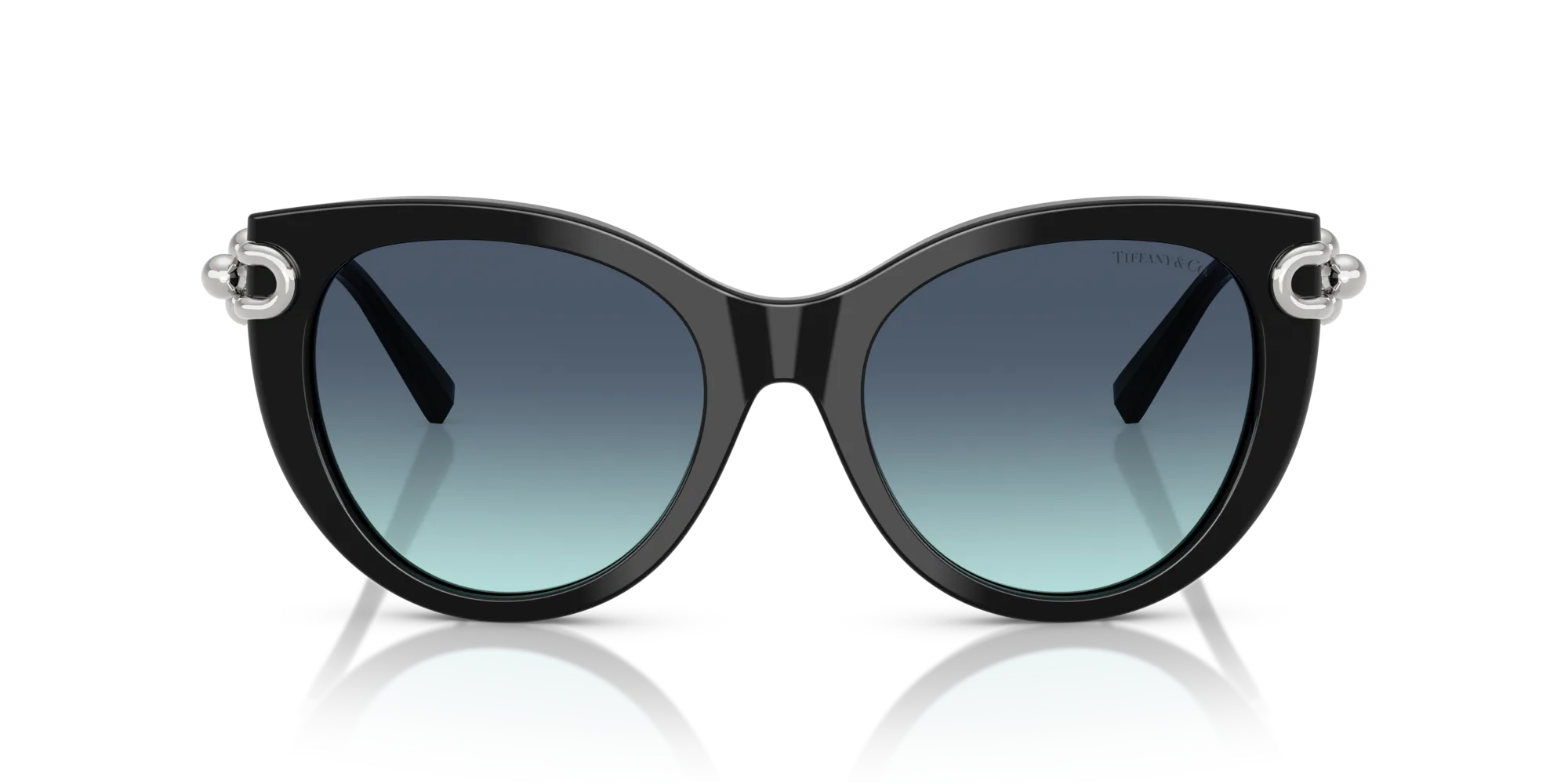 Tiffany TF4232 83429S Occhiali da sole Acetato Nero Blu Farfalla Normale Sfumato - immagine 3