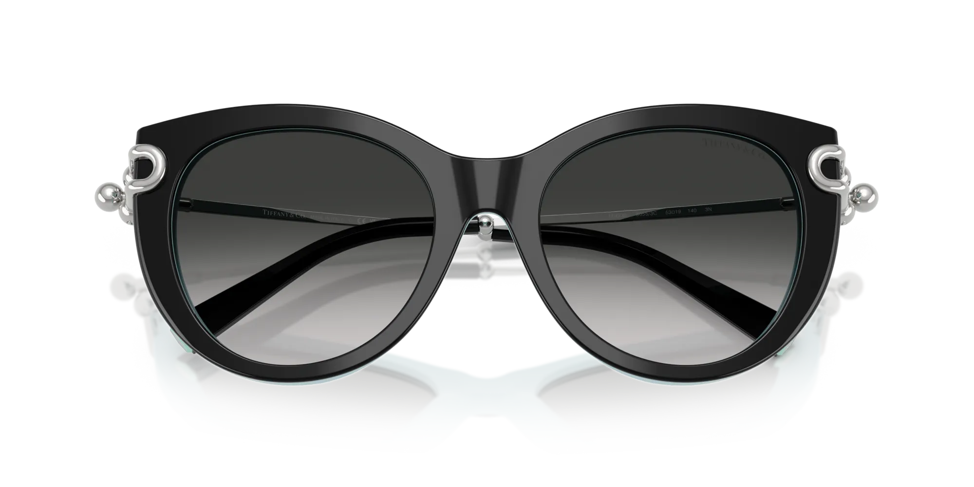 Tiffany TF4232 80553C Occhiali da sole Acetato Nero Grigio Farfalla Normale Sfumato - immagine 2