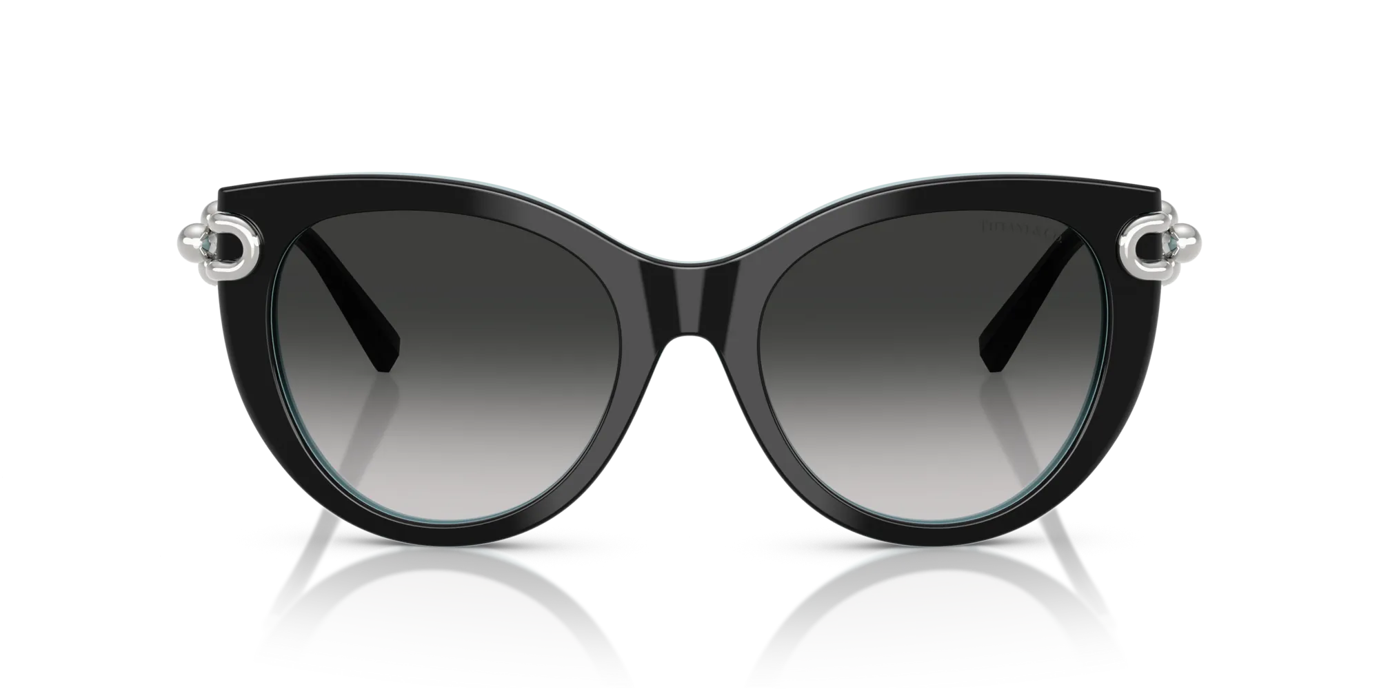 Tiffany TF4232 80553C Occhiali da sole Acetato Nero Grigio Farfalla Normale Sfumato - immagine 3