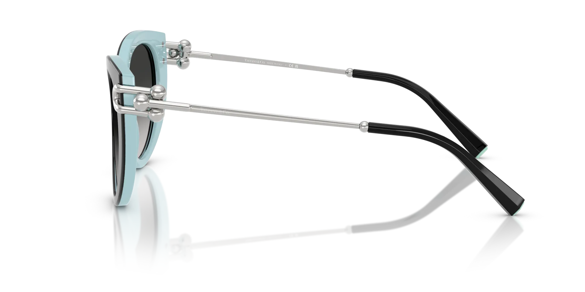 Tiffany TF4232 80553C Occhiali da sole Acetato Nero Grigio Farfalla Normale Sfumato - immagine 4