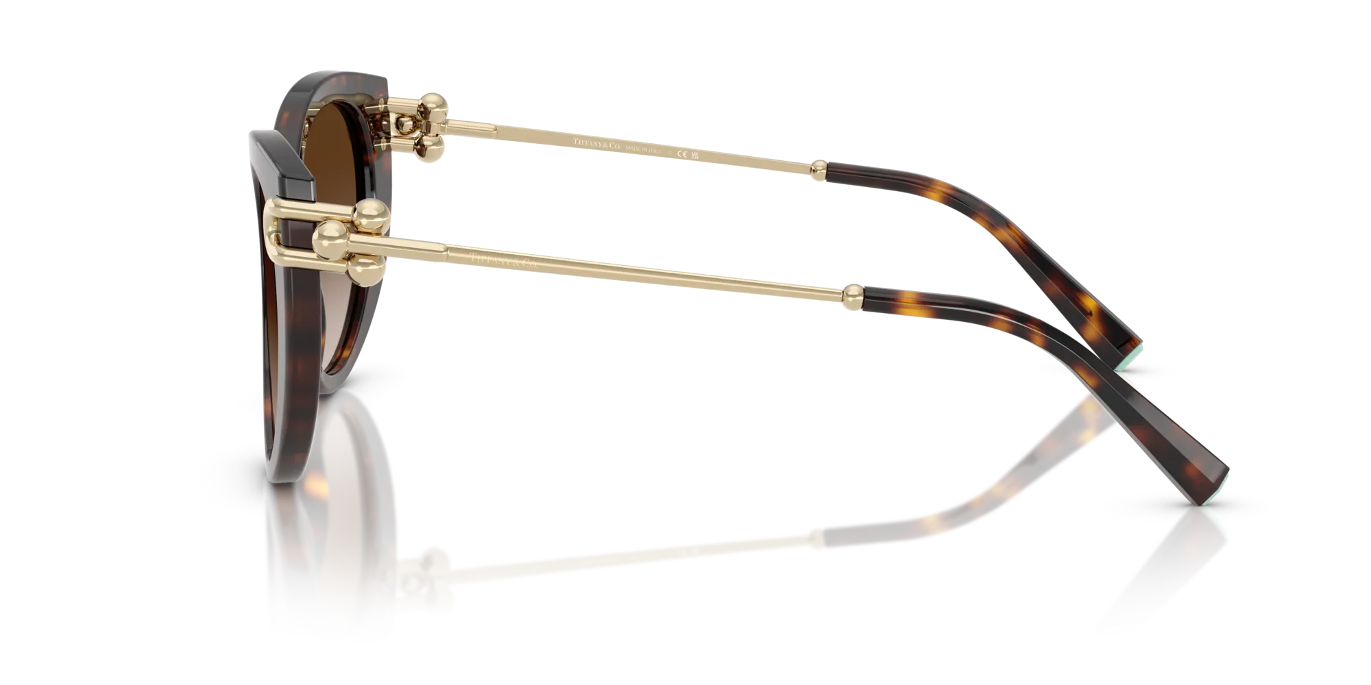 Tiffany TF4232 80153B Occhiali da sole Acetato Tartaruga Marrone Farfalla Normale Sfumato - immagine 4