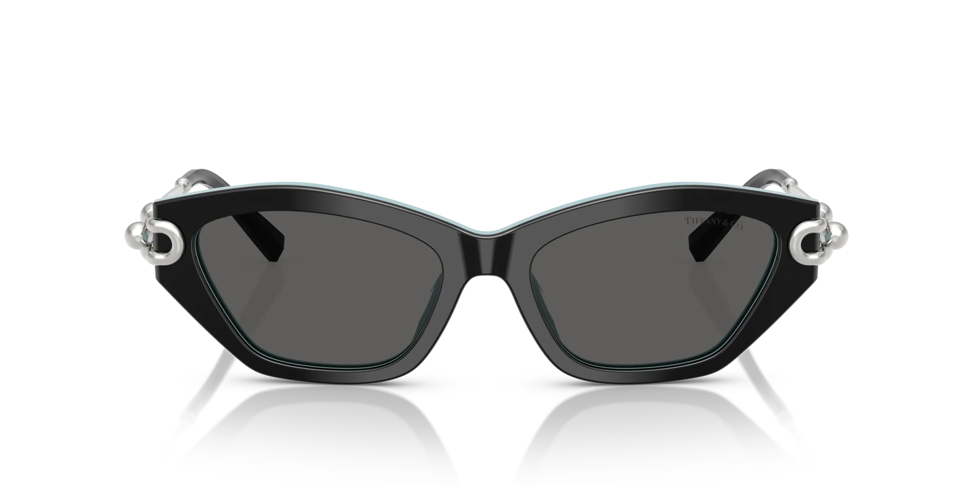 Tiffany TF4231U 8055S4 Occhiali da sole Acetato Nero Grigio Cat Eye Normale - immagine 3