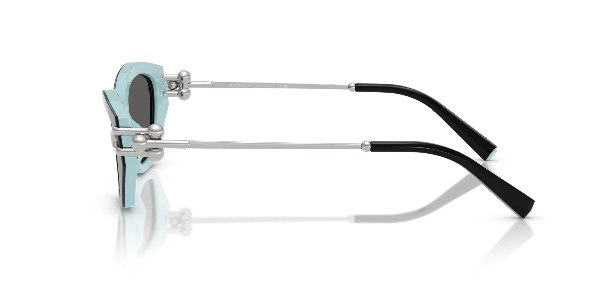 Tiffany TF4231U 8055S4 Occhiali da sole Acetato Nero Grigio Cat Eye Normale - immagine 4