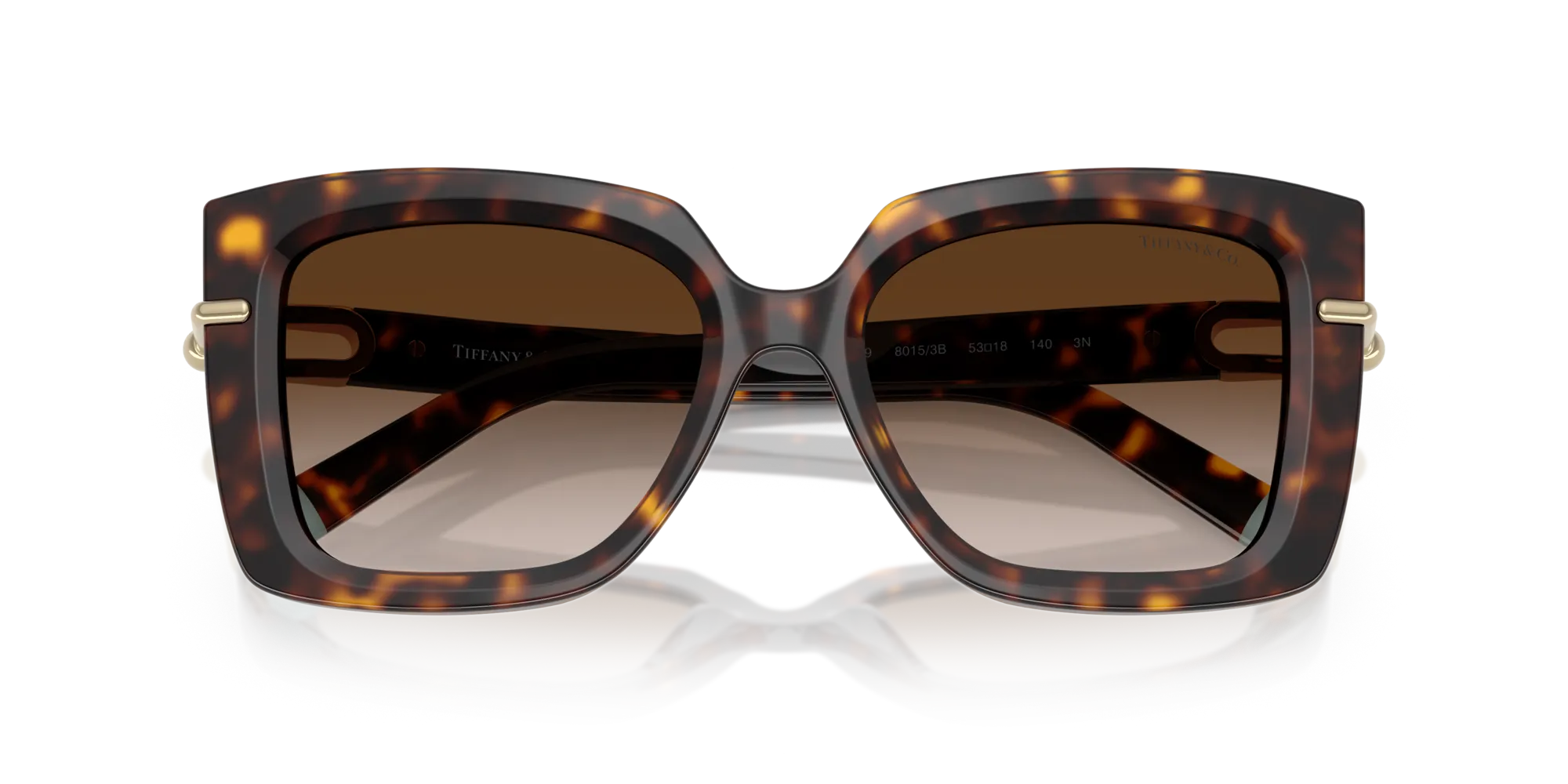 Tiffany TF4199 80153B Occhiali da sole Acetato Tartaruga Marrone Farfalla Normale Sfumato - immagine 2