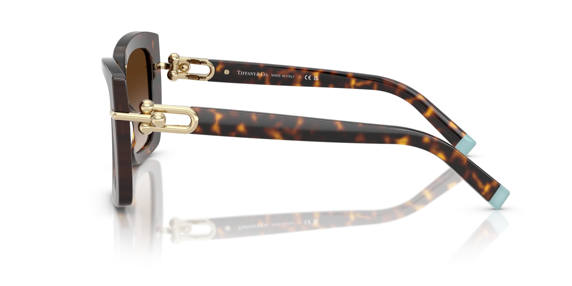 Tiffany TF4199 80153B Occhiali da sole Acetato Tartaruga Marrone Farfalla Normale Sfumato - immagine 4