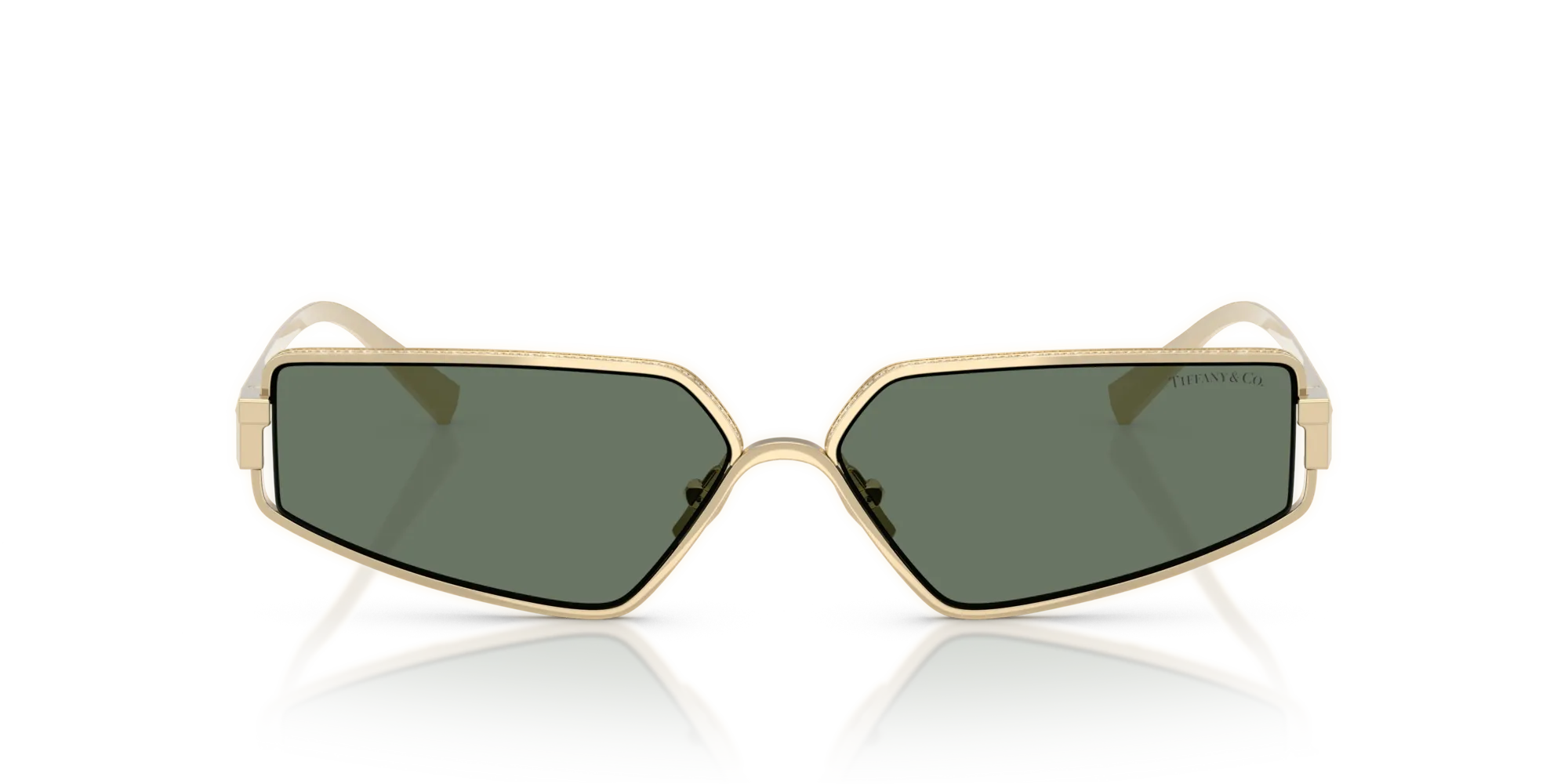 Tiffany TF3113KB 62243H Occhiali da sole Metallo Oro Verde Geometrica Normale - immagine 3