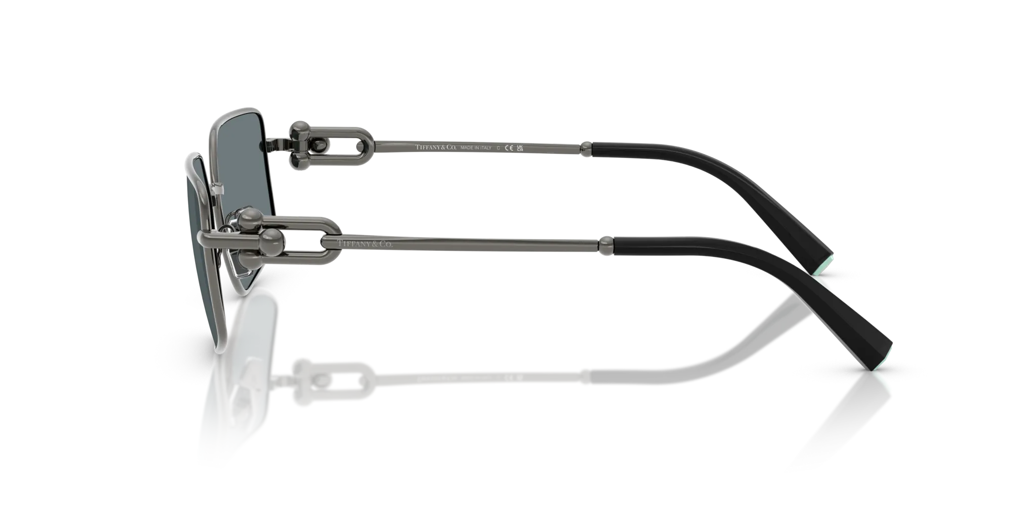 Tiffany TF3111 62266G Occhiali da sole Metallo Grigio Grigio Squadrata Specchiate - immagine 4