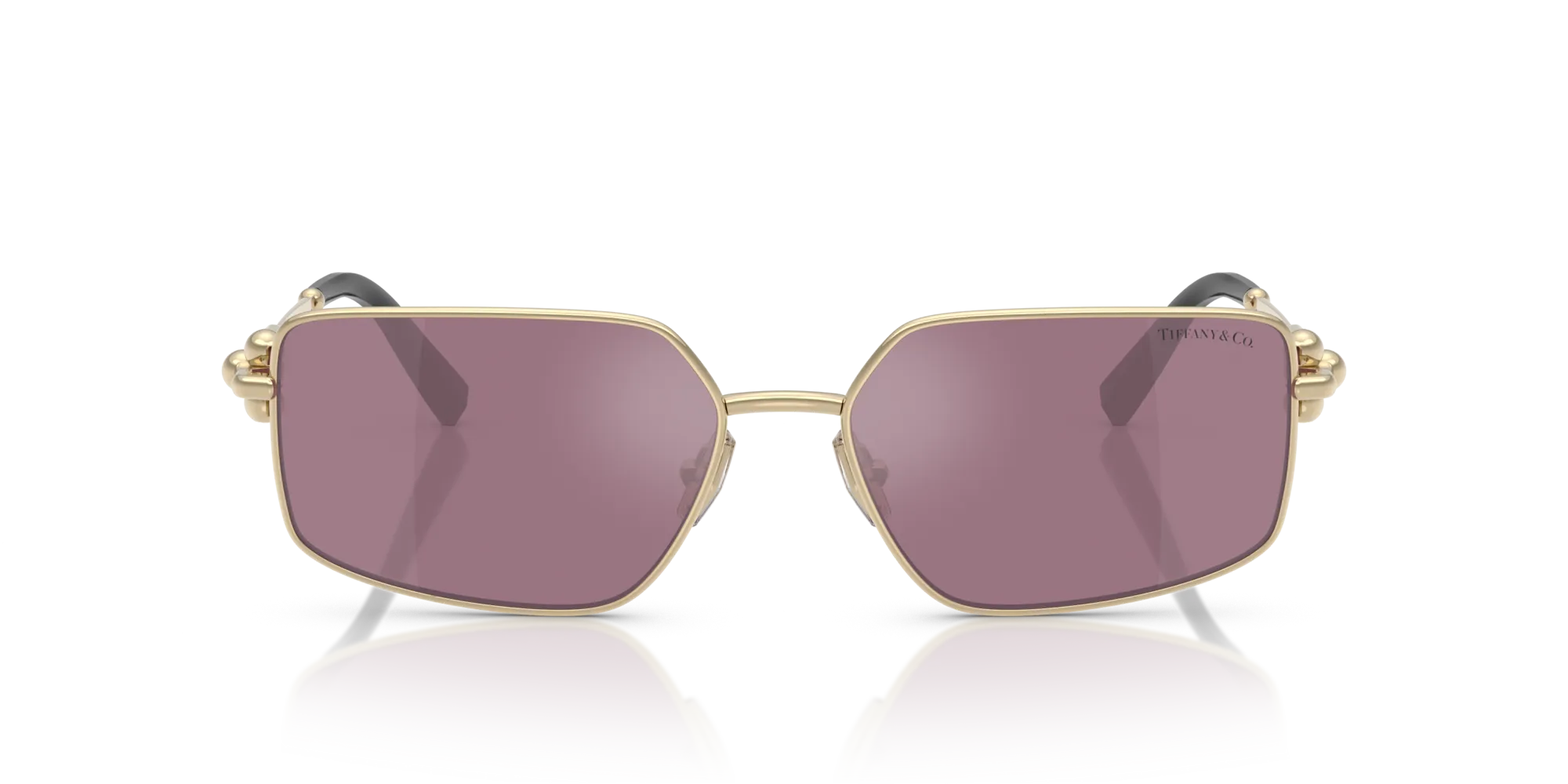 Tiffany TF3111 6194AK Occhiali da sole Metallo Oro Viola Squadrata Normale - immagine 3