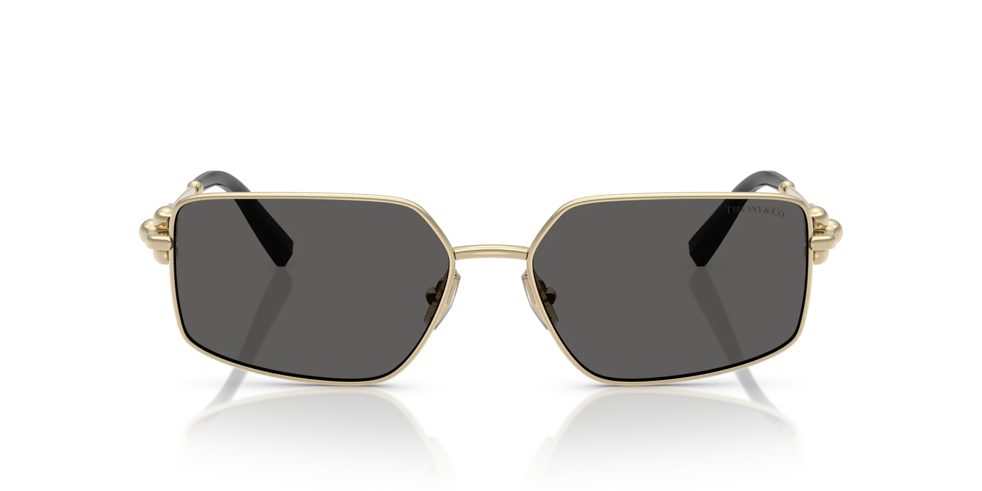 Tiffany TF3111 6021S4 Occhiali da sole Metallo Oro Grigio Squadrata Normale - immagine 3