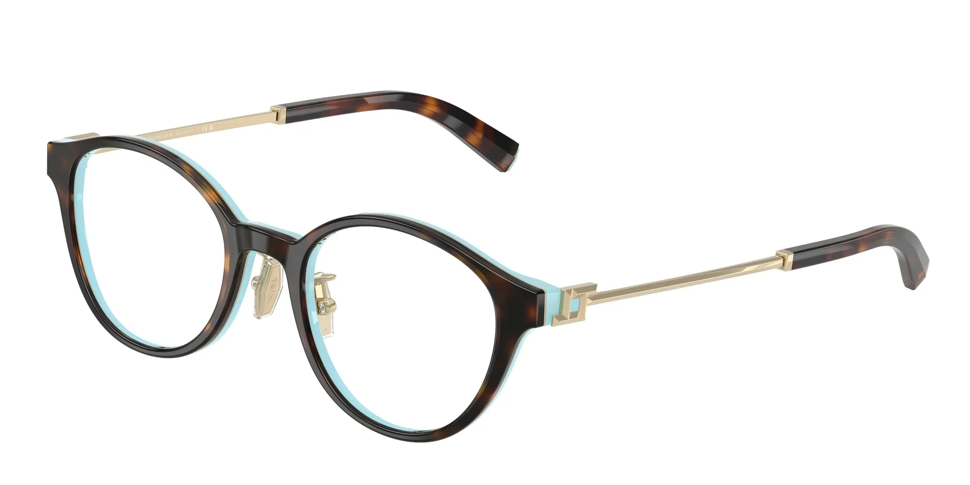 Tiffany TF2275D 8134 Montature da vista Acetato Marrone Rotonda Normale - immagine 1