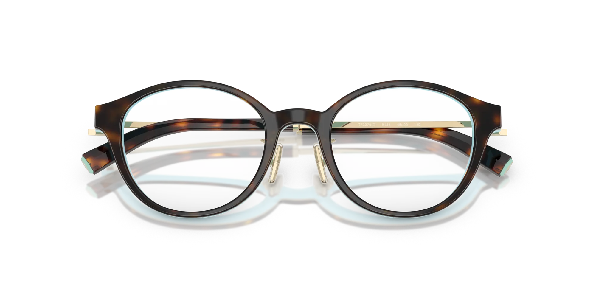 Tiffany TF2275D 8134 Montature da vista Acetato Marrone Rotonda Normale - immagine 2