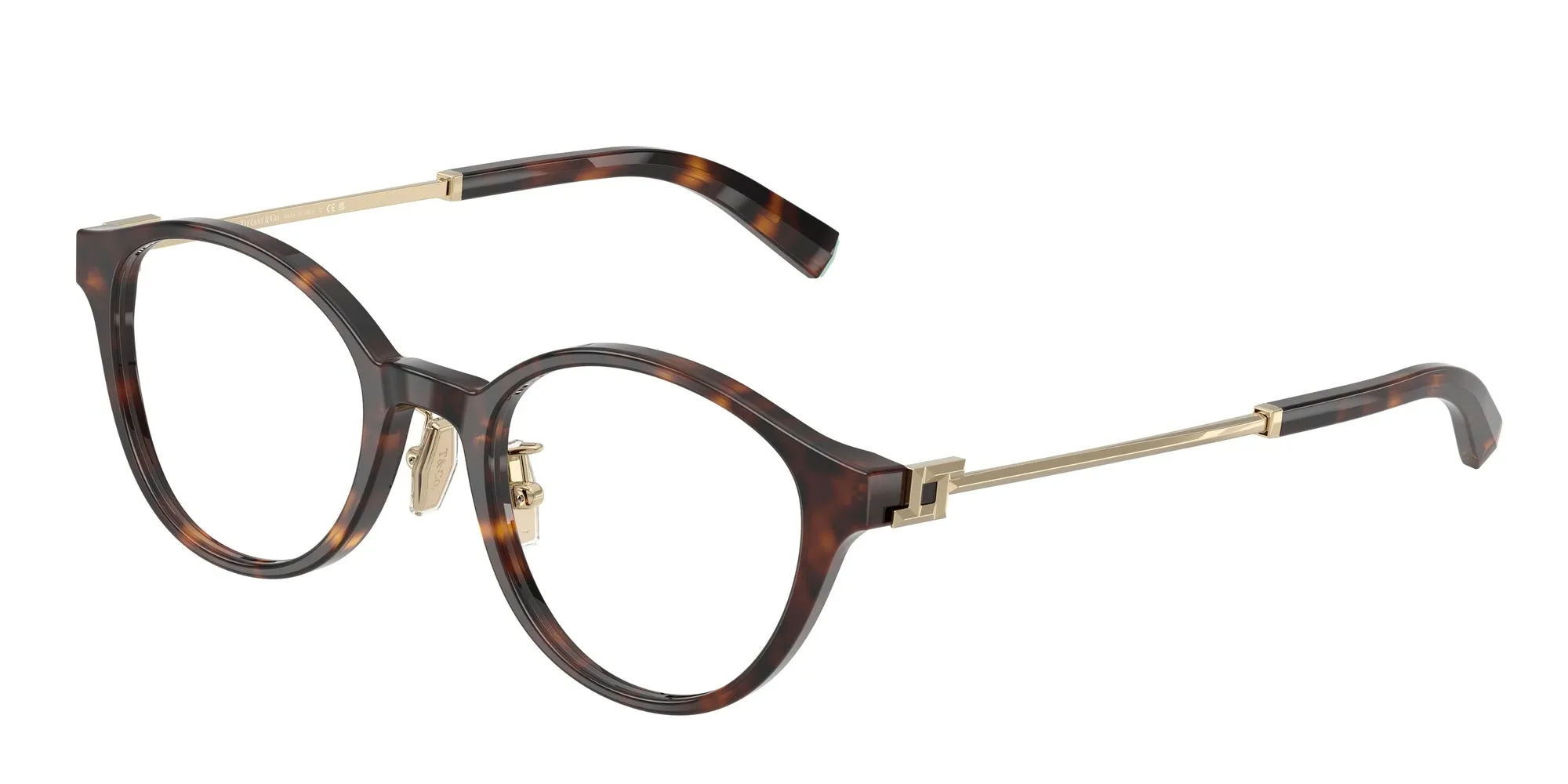 Tiffany TF2275D 8015 Montature da vista Acetato Tartaruga Rotonda Normale - immagine 1