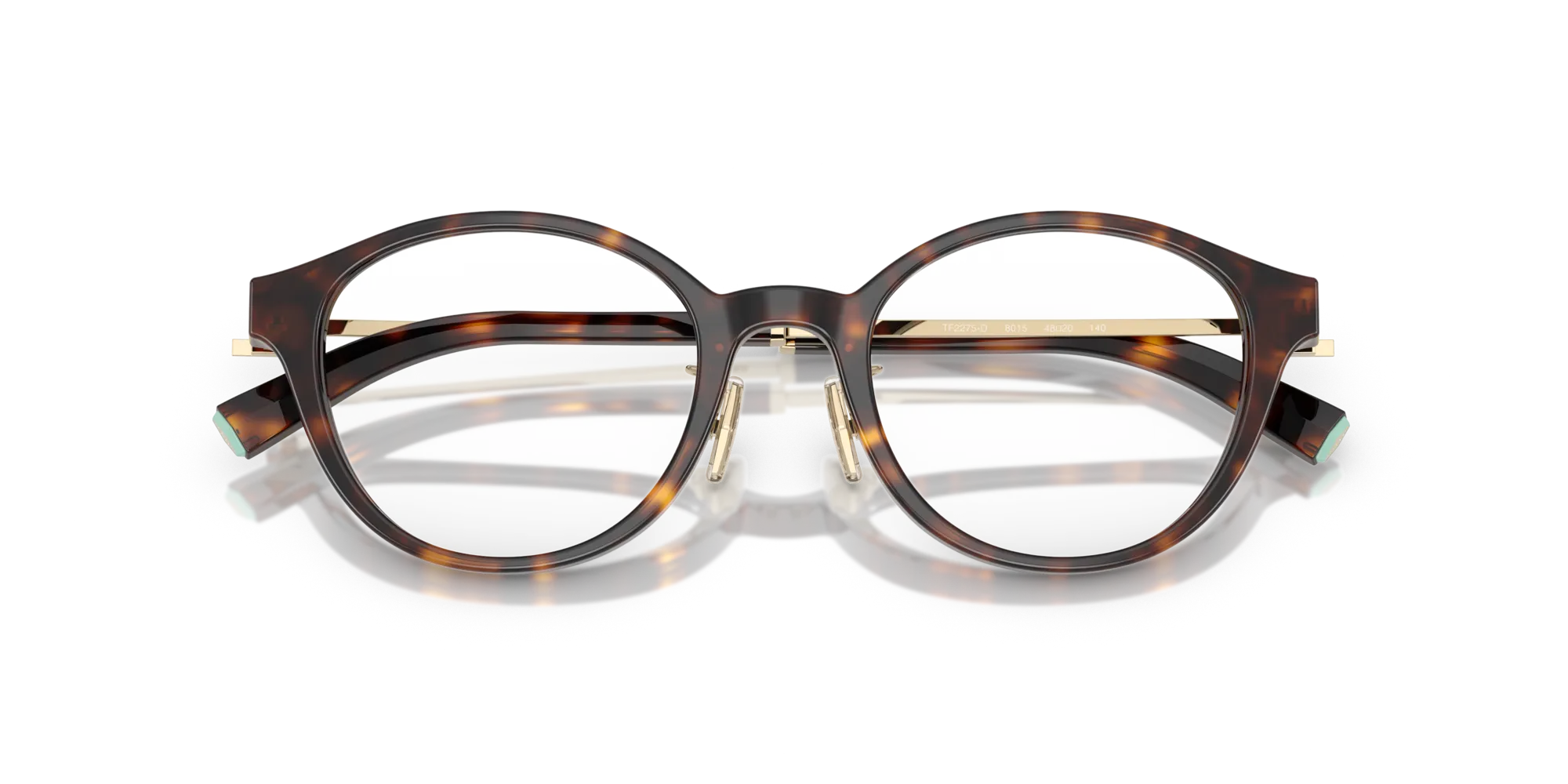 Tiffany TF2275D 8015 Montature da vista Acetato Tartaruga Rotonda Normale - immagine 2