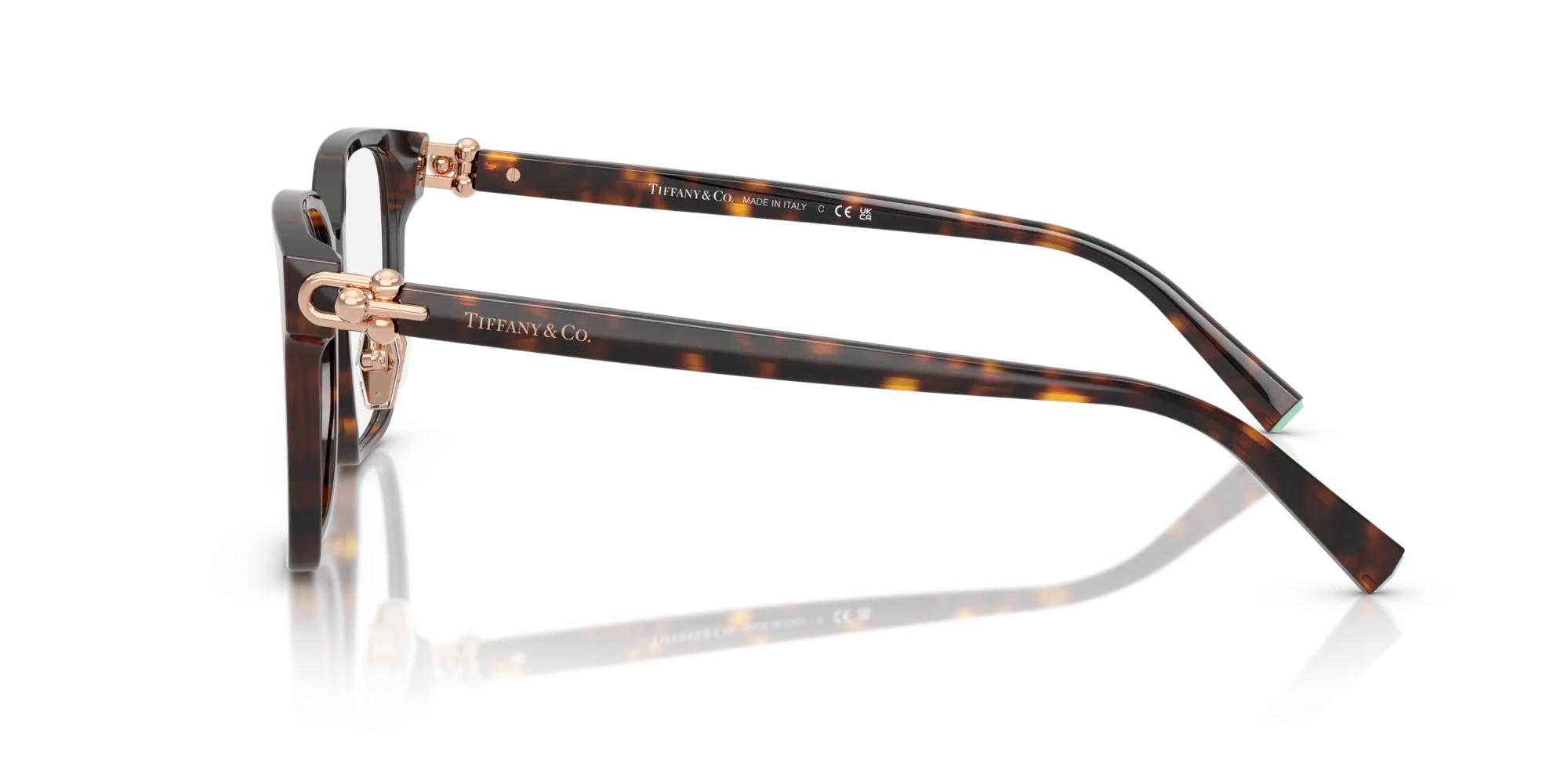 Tiffany TF2274D 8015 Montature da vista Acetato Tartaruga Squadrata Normale - immagine 4