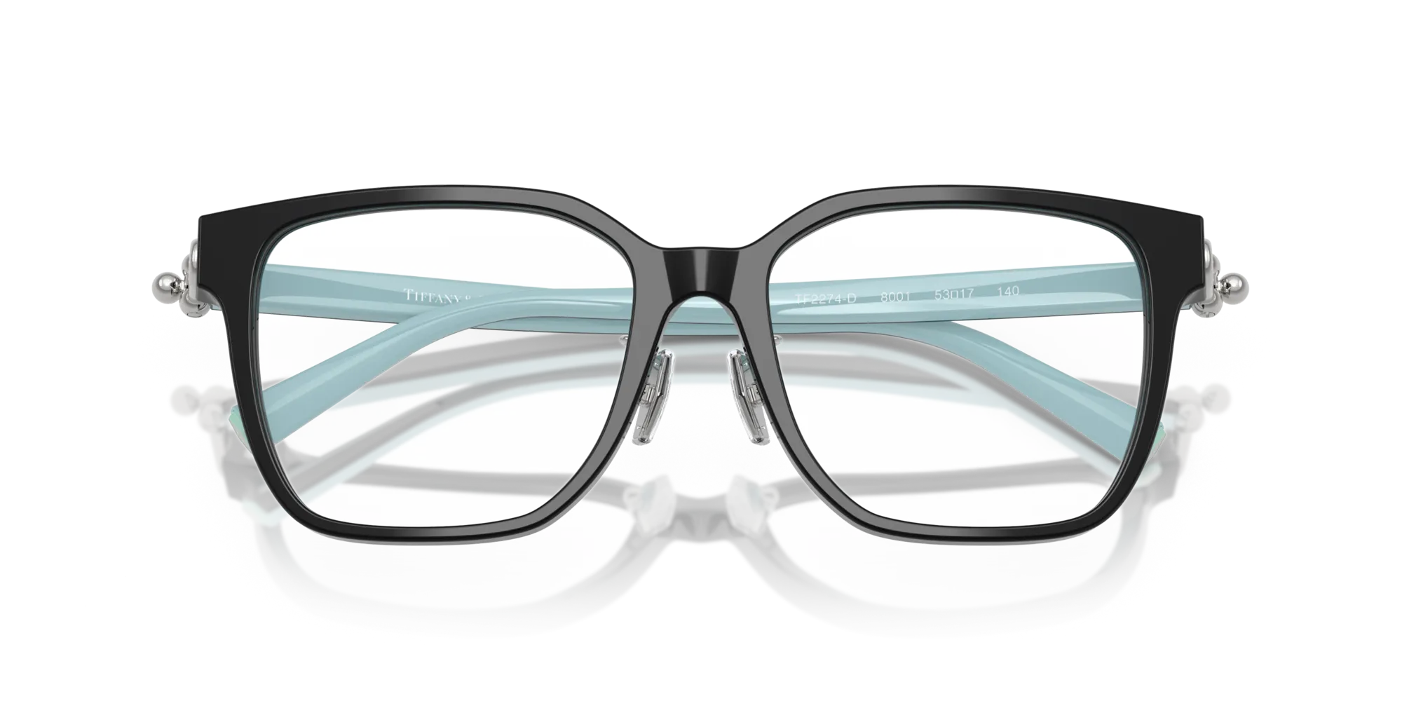 Tiffany TF2274D 8001 Montature da vista Acetato Nero Squadrata Normale - immagine 2