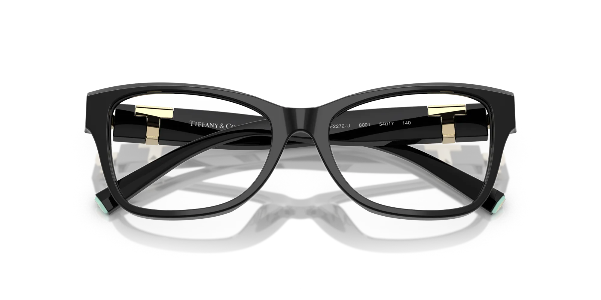Tiffany TF2272U 8001 Montature da vista Acetato Nero Farfalla Normale - immagine 2