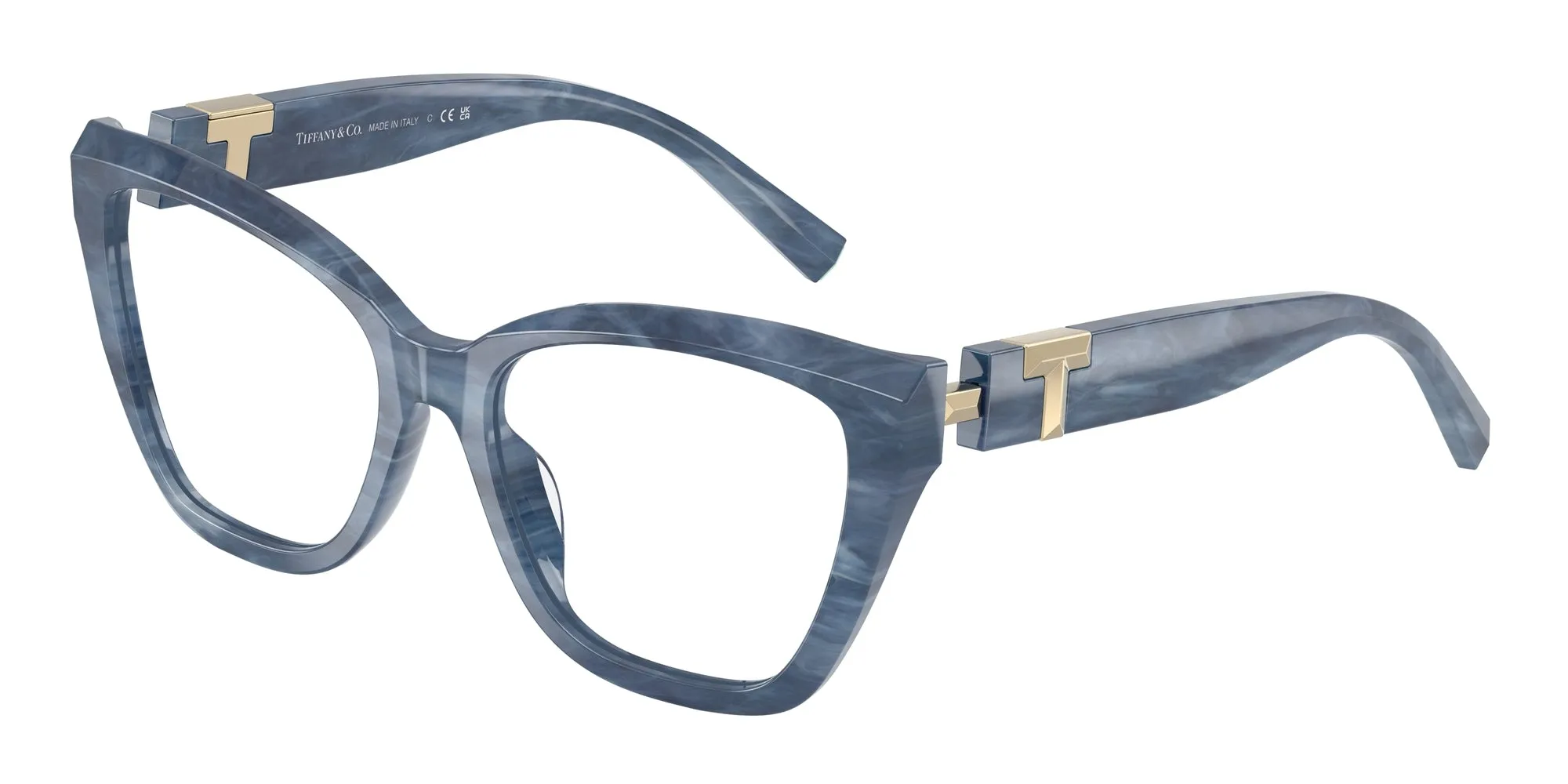 Tiffany TF2271 8432 Montature da vista Acetato Blu Trasparente Cat Eye Normale - immagine 1