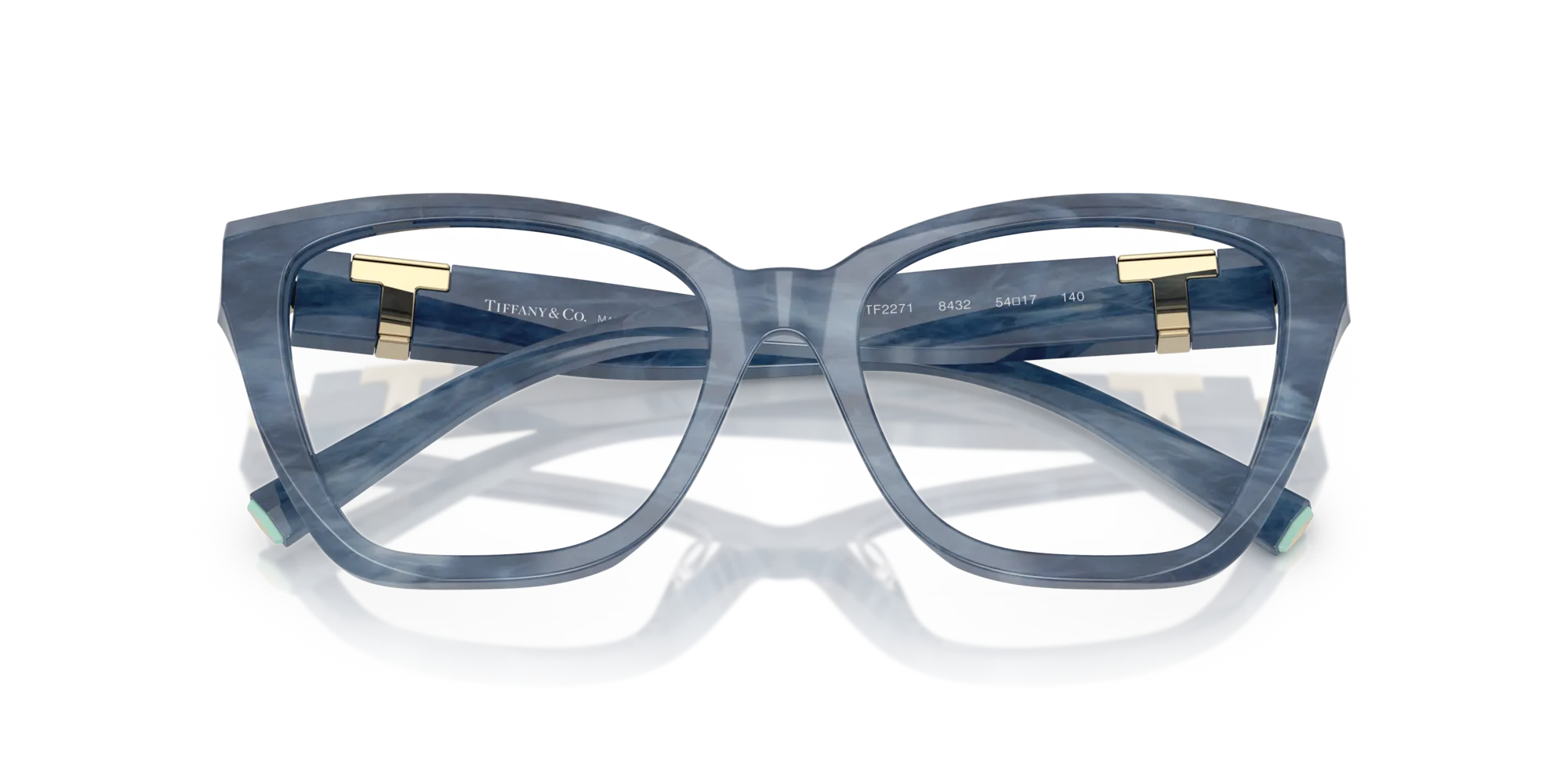 Tiffany TF2271 8432 Montature da vista Acetato Blu Cat Eye Normale - immagine 2
