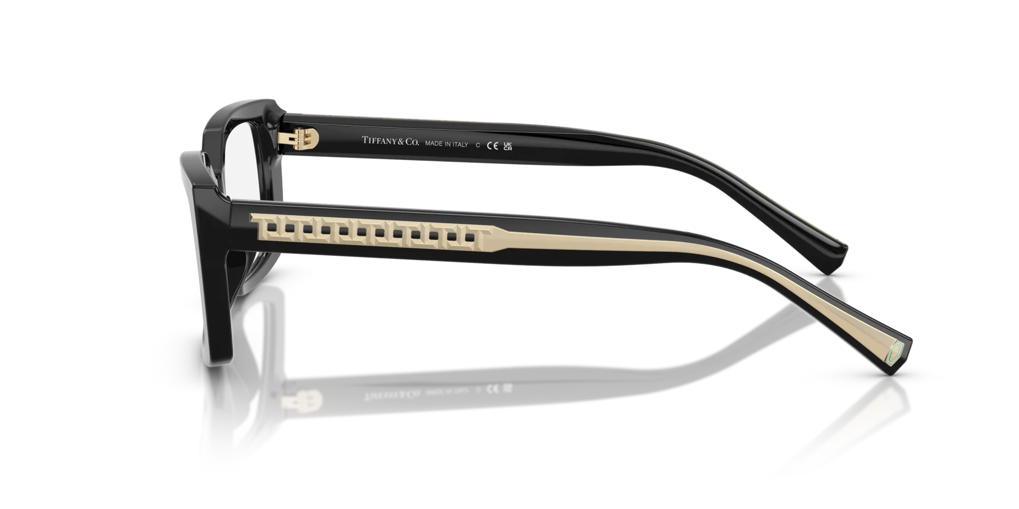 Tiffany TF2269U 8001 Montature da vista Acetato Nero Squadrata Normale - immagine 4