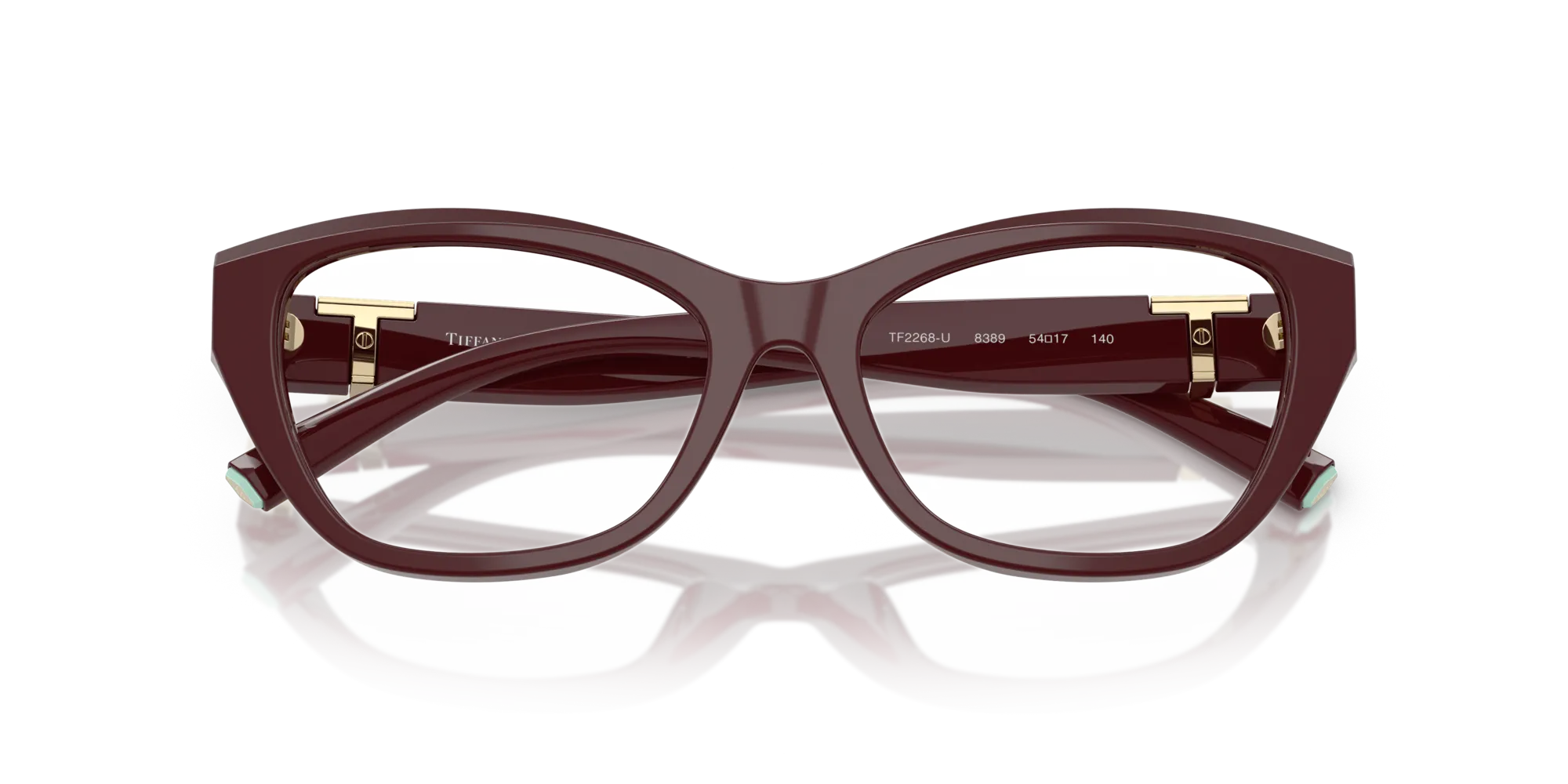 Tiffany TF2268U 8389 Montature da vista Acetato Viola Cat Eye Normale - immagine 2