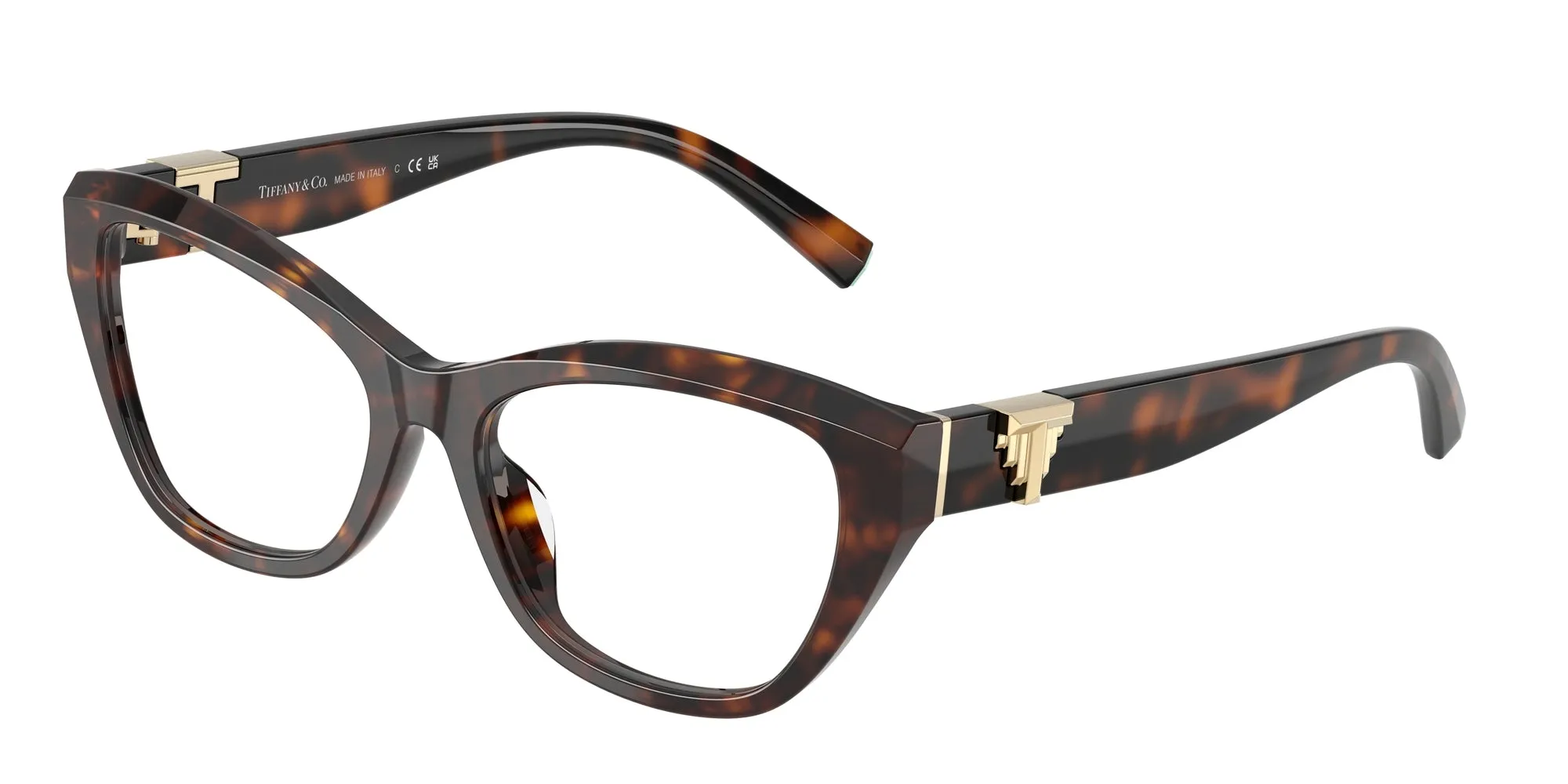 Tiffany TF2268U 8015 Montature da vista Acetato Tartaruga Cat Eye Normale - immagine 1