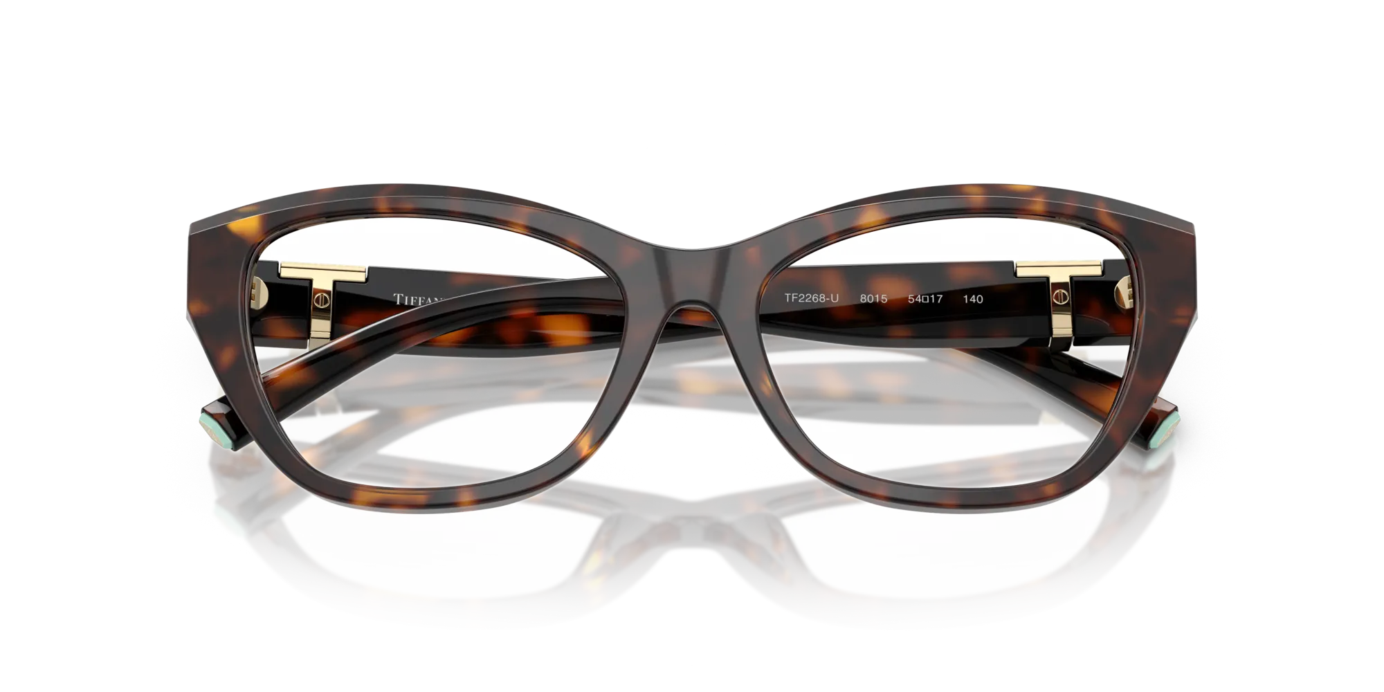 Tiffany TF2268U 8015 Montature da vista Acetato Tartaruga Cat Eye Normale - immagine 2