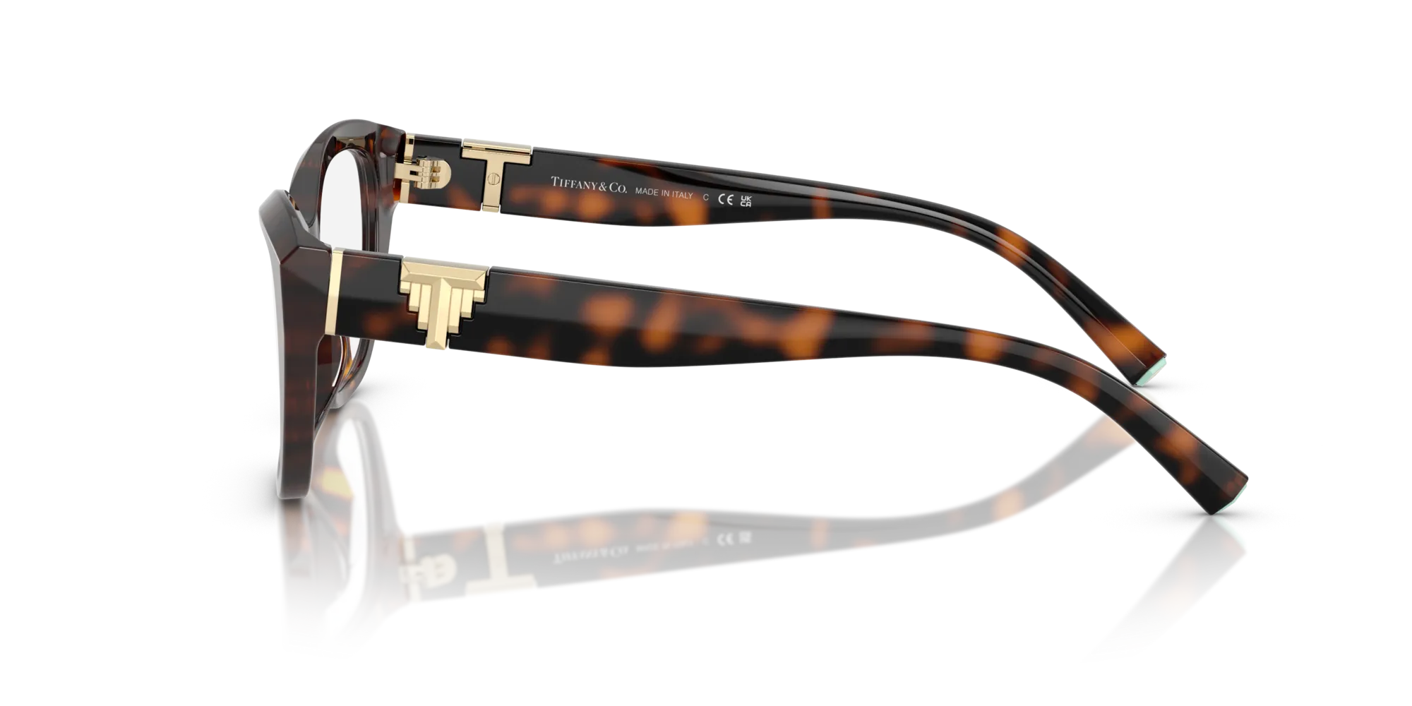 Tiffany TF2268U 8015 Montature da vista Acetato Tartaruga Cat Eye Normale - immagine 4