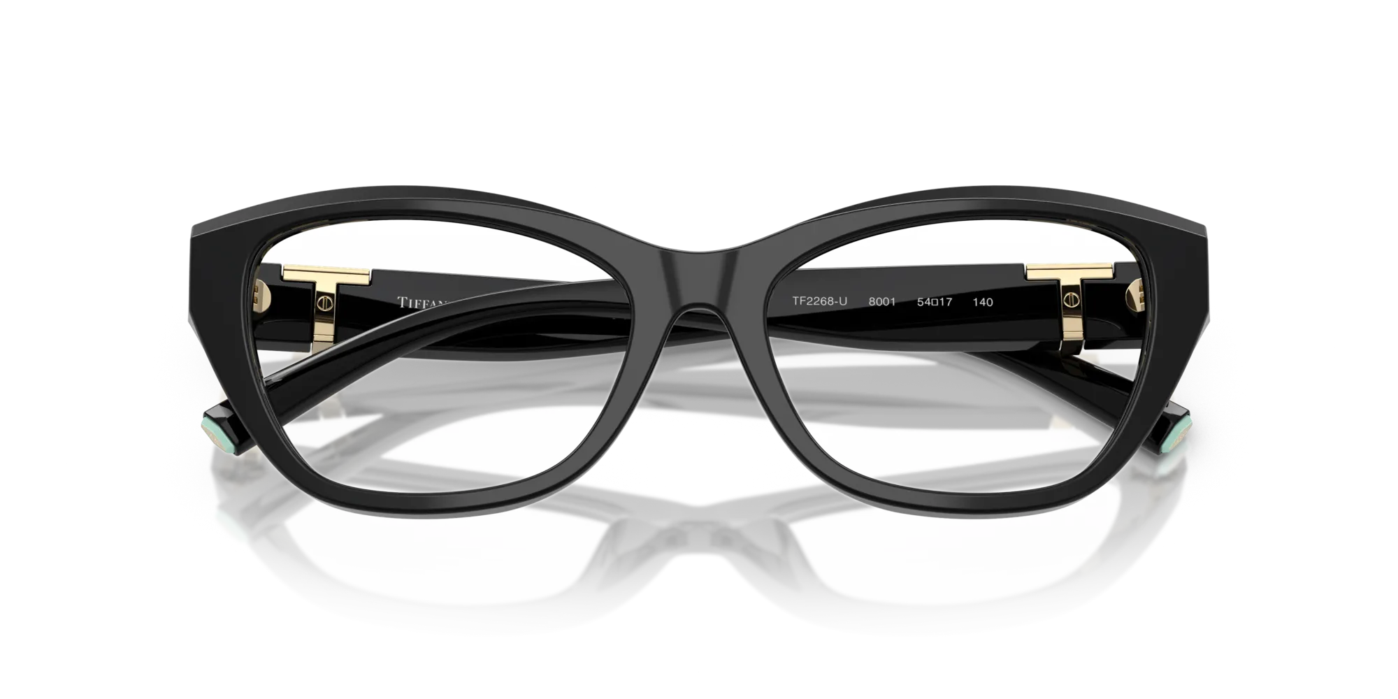 Tiffany TF2268U 8001 Montature da vista Acetato Nero Cat Eye Normale - immagine 2
