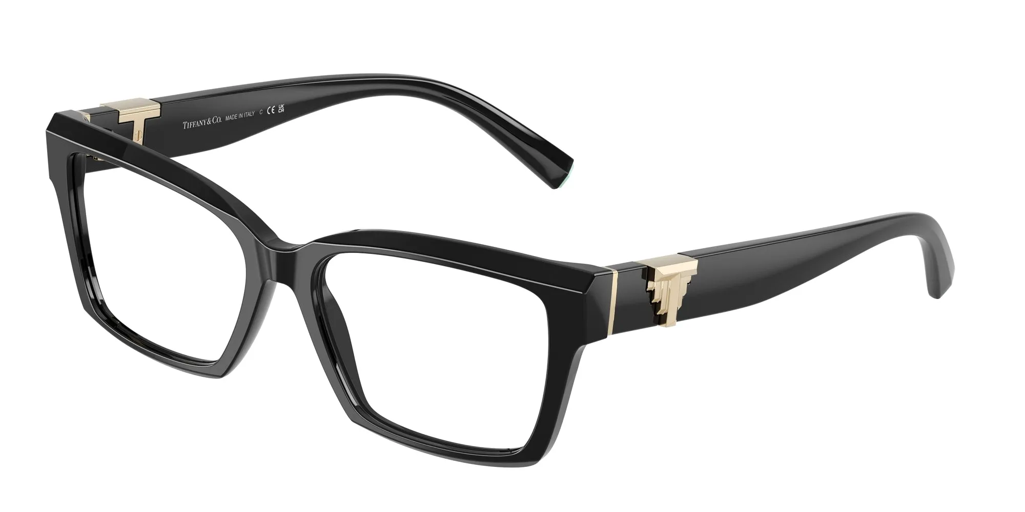 Tiffany TF2267 8001 Montature da vista Acetato Nero Trasparente Squadrata Normale - immagine 1