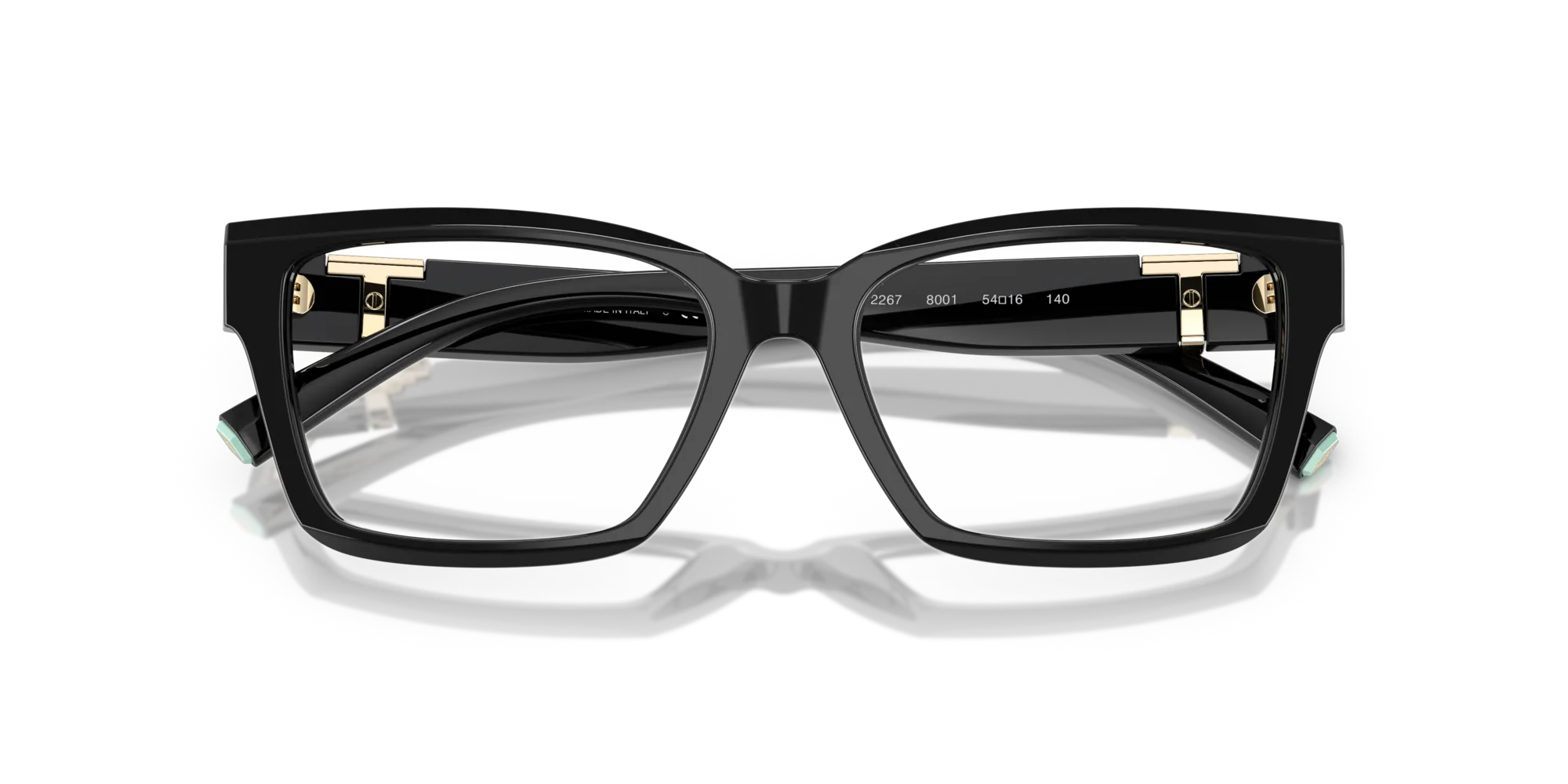 Tiffany TF2267 8001 Montature da vista Acetato Nero Squadrata Normale - immagine 2