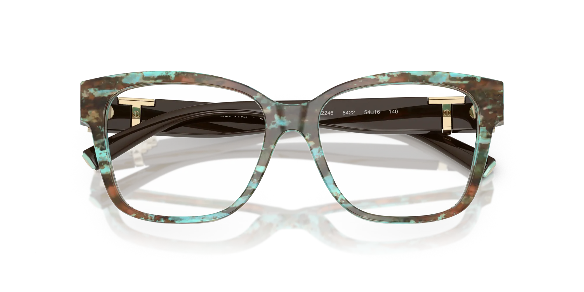 Tiffany TF2246 8422 Montature da vista Acetato Tartaruga Squadrata Normale - immagine 2