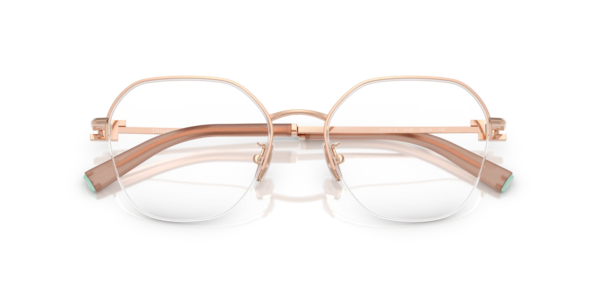 Tiffany TF1167D 6105 Montature da vista Acciaio Oro Rotonda Normale - immagine 2