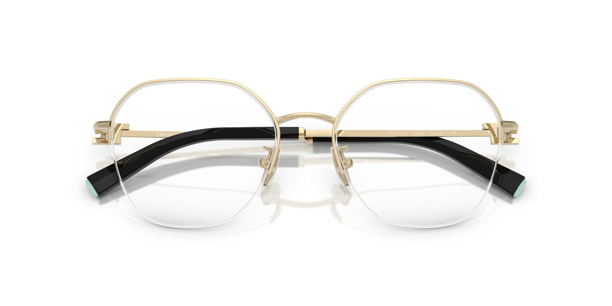 Tiffany TF1167D 6021 Montature da vista Acciaio Oro Rotonda Normale - immagine 2