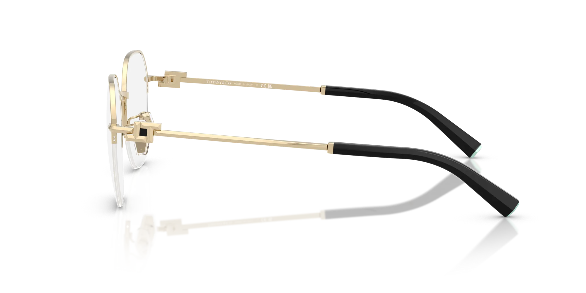 Tiffany TF1167D 6021 Montature da vista Acciaio Oro Rotonda Normale - immagine 4