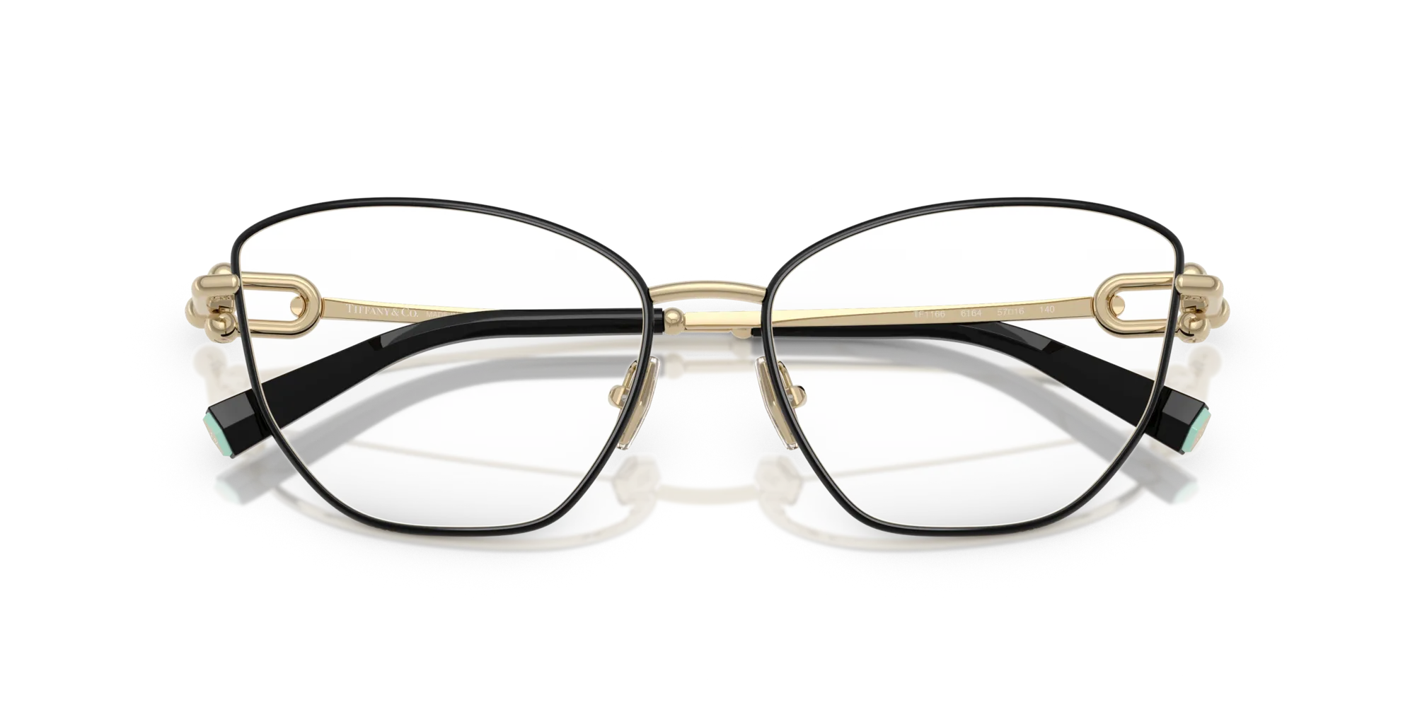 Tiffany TF1166 6164 Montature da vista Acciaio Nero Cat Eye Normale - immagine 2