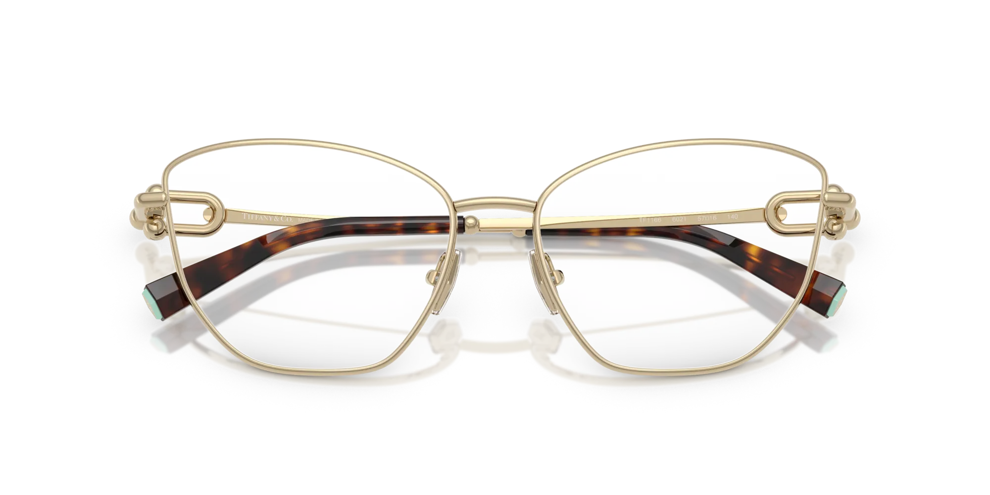 Tiffany TF1166 6021 Montature da vista Acciaio Oro Cat Eye Normale - immagine 2