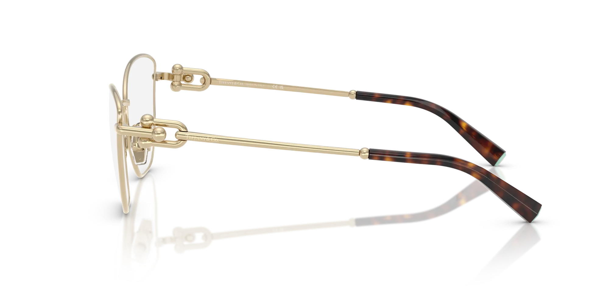 Tiffany TF1166 6021 Montature da vista Acciaio Oro Cat Eye Normale - immagine 4